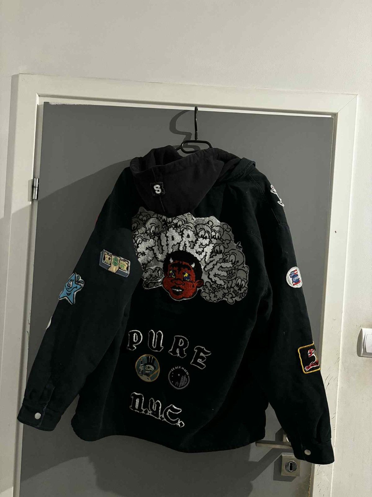 Supreme Supreme Patches Hooded Zip Up Shirt Size US L / EU 52-54 / 3 - 15 Thumbnail
