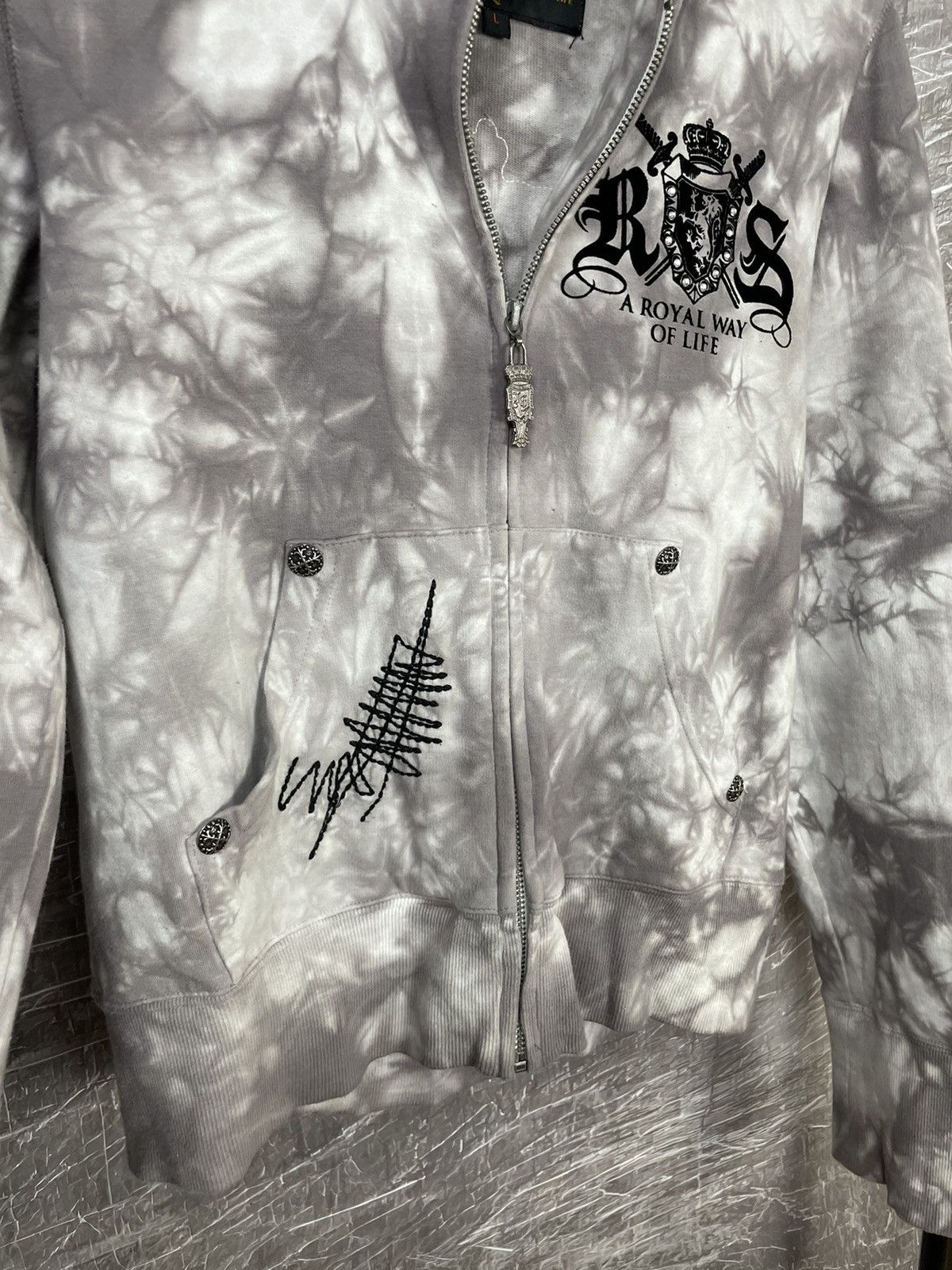 20471120 × Affliction × Japanese Brand Rebel Spirit Y2K Zip Hoodie Affliction Chrome hearts Style Size US M / EU 48-50 / 2 - 6 Thumbnail