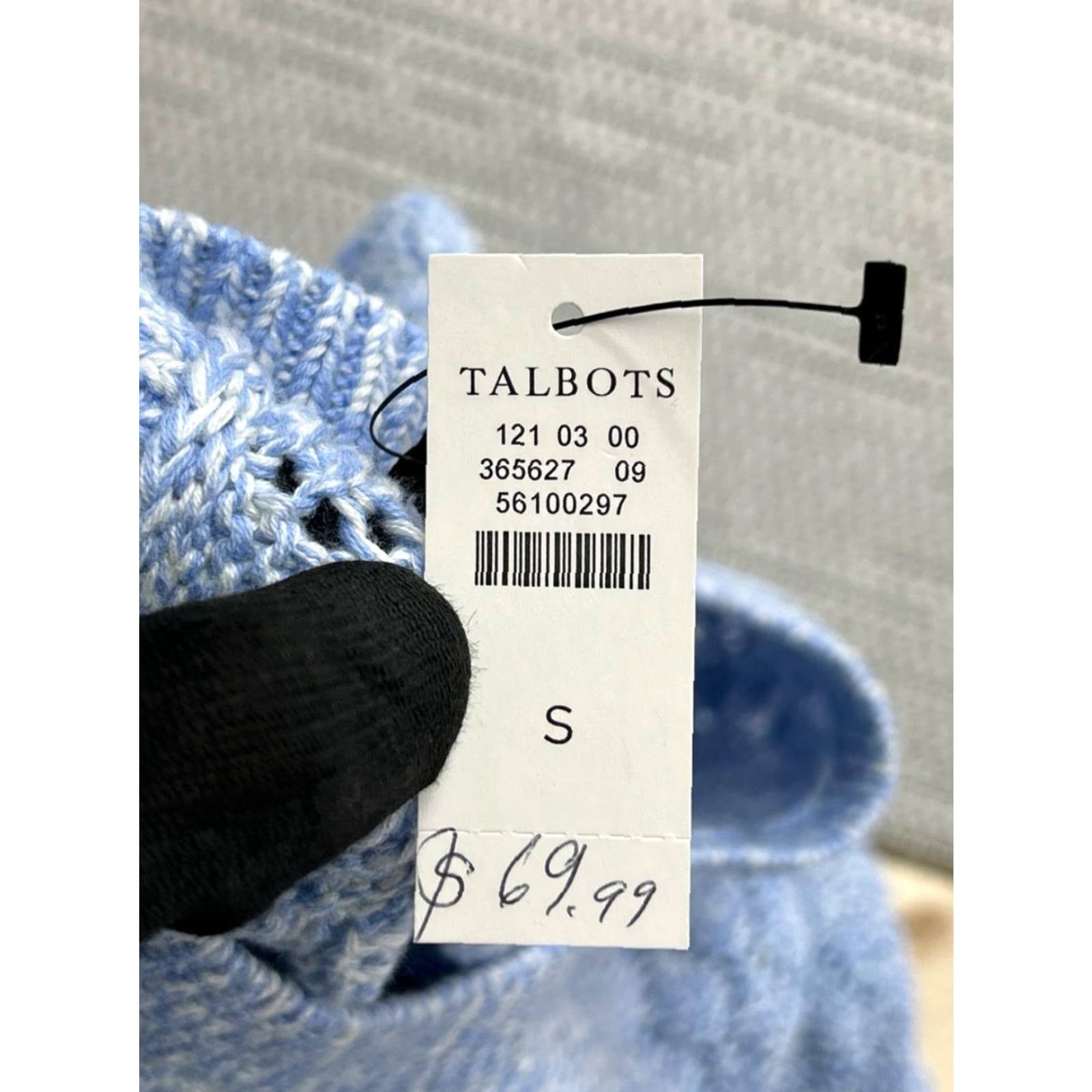 Talbots Talbots Mens Sweater Small Blue Cotton Blend Knit Pullover New Size US S / EU 44-46 / 1 - 4 Thumbnail