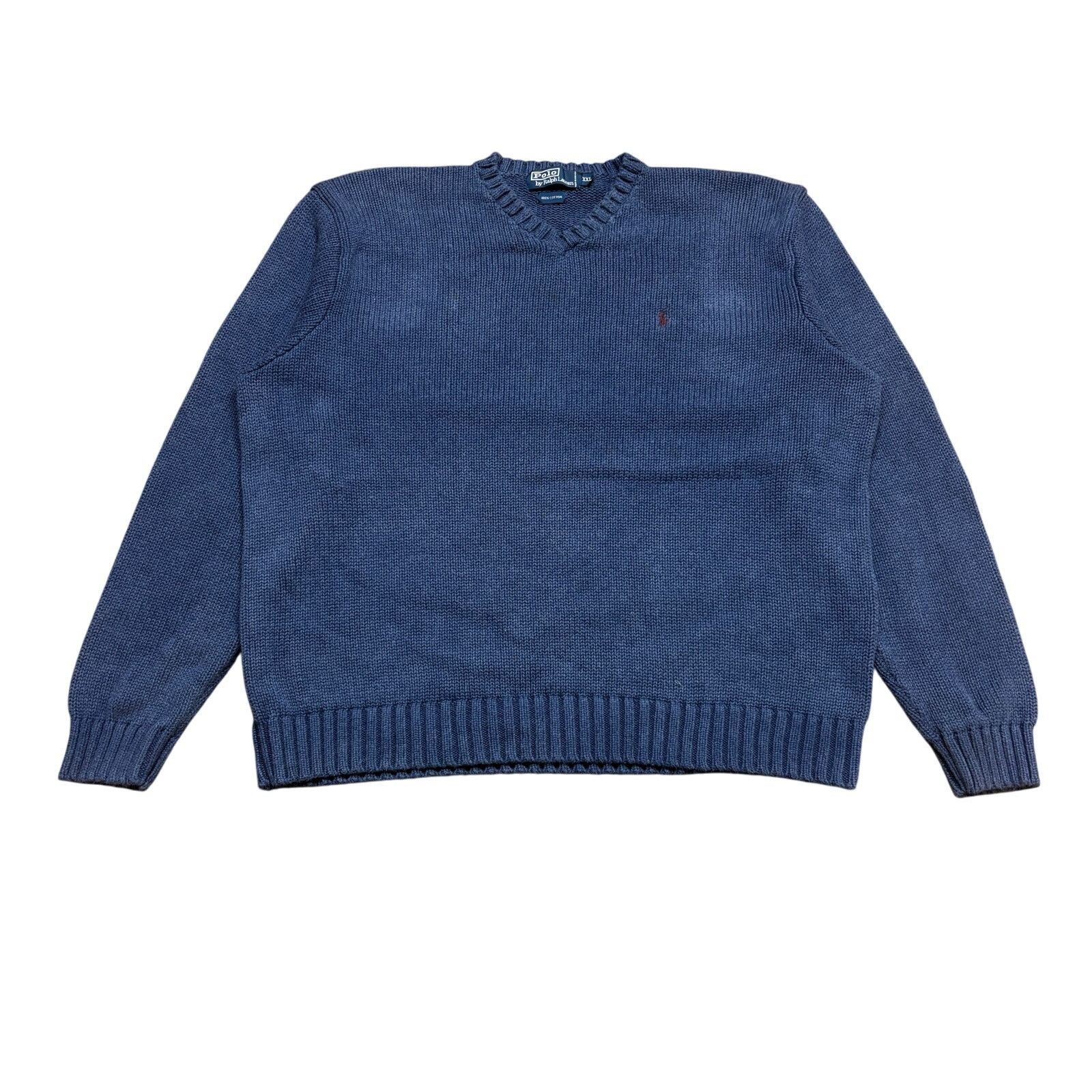 Polo Ralph Lauren × Vintage Vintage Polo Ralph Lauren Cotton Knit Sweater Men's 2XL Size US XXL / EU 58 / 5 - 1 Thumbnail