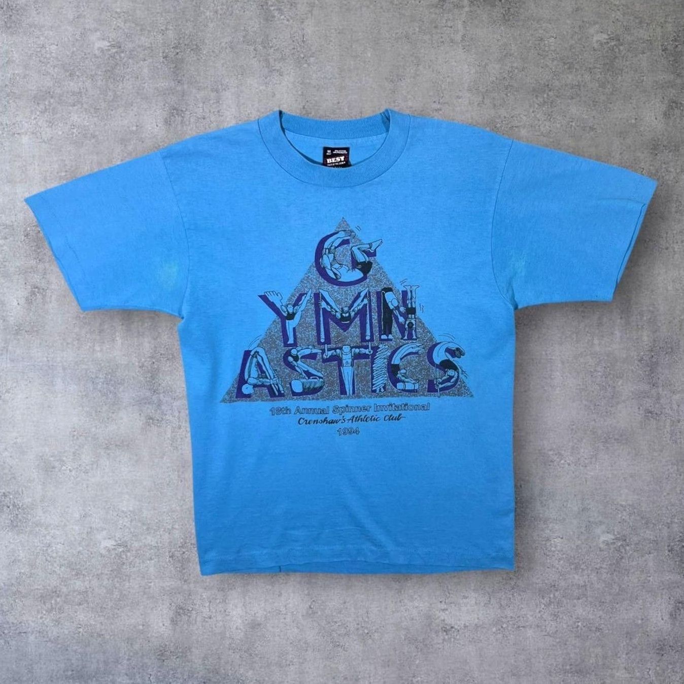 Fruit Of The Loom Vintage Crenshaw’s Athletic Club T-Shirt Blue M Medium Graphic Print 1994 United States Mens Shirts Size US M / EU 48-50 / 2 - 2 Thumbnail