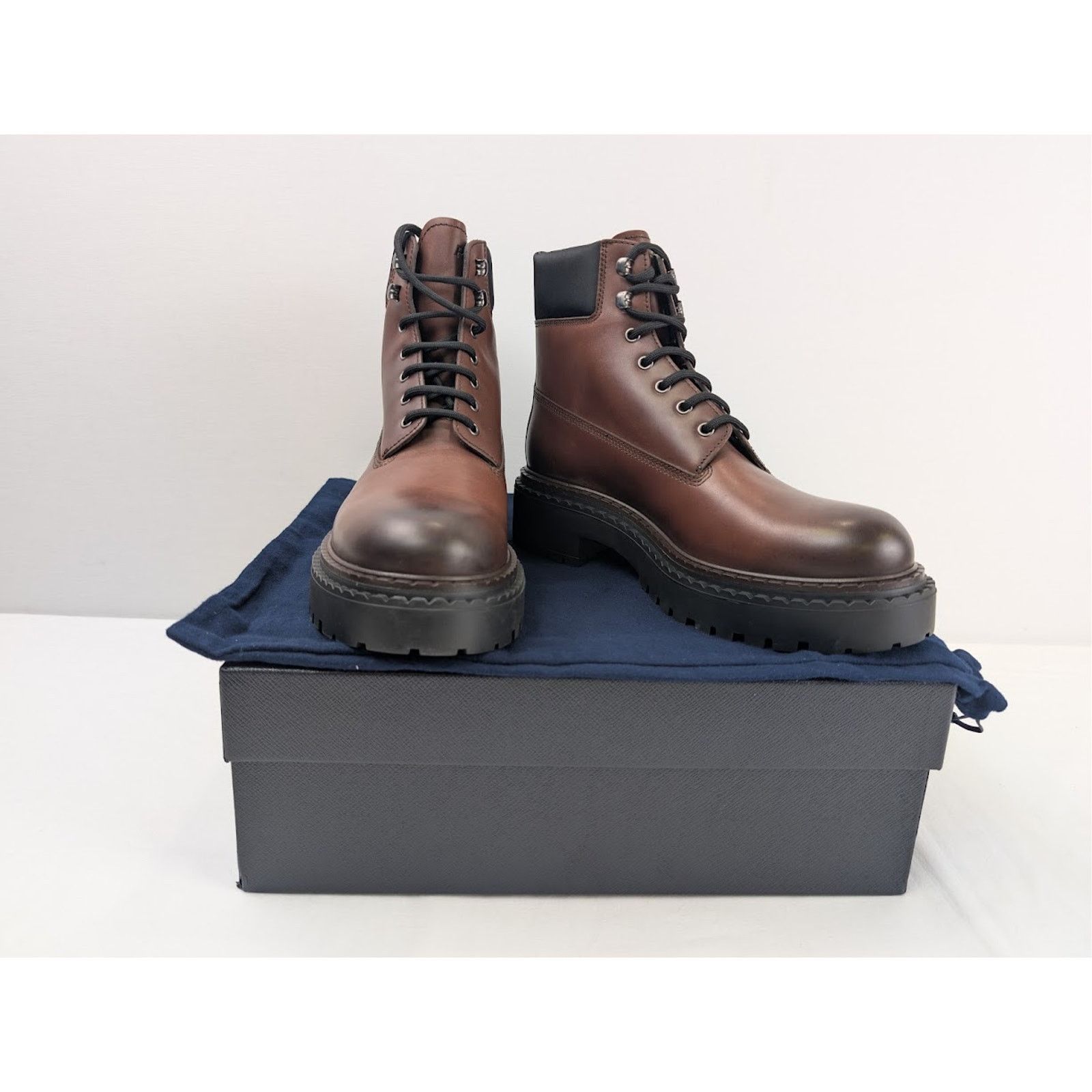 Prada o1rshd1 Ankle Boots in Ebano Brown Size US 9.5 / EU 42-43 - 20 Thumbnail