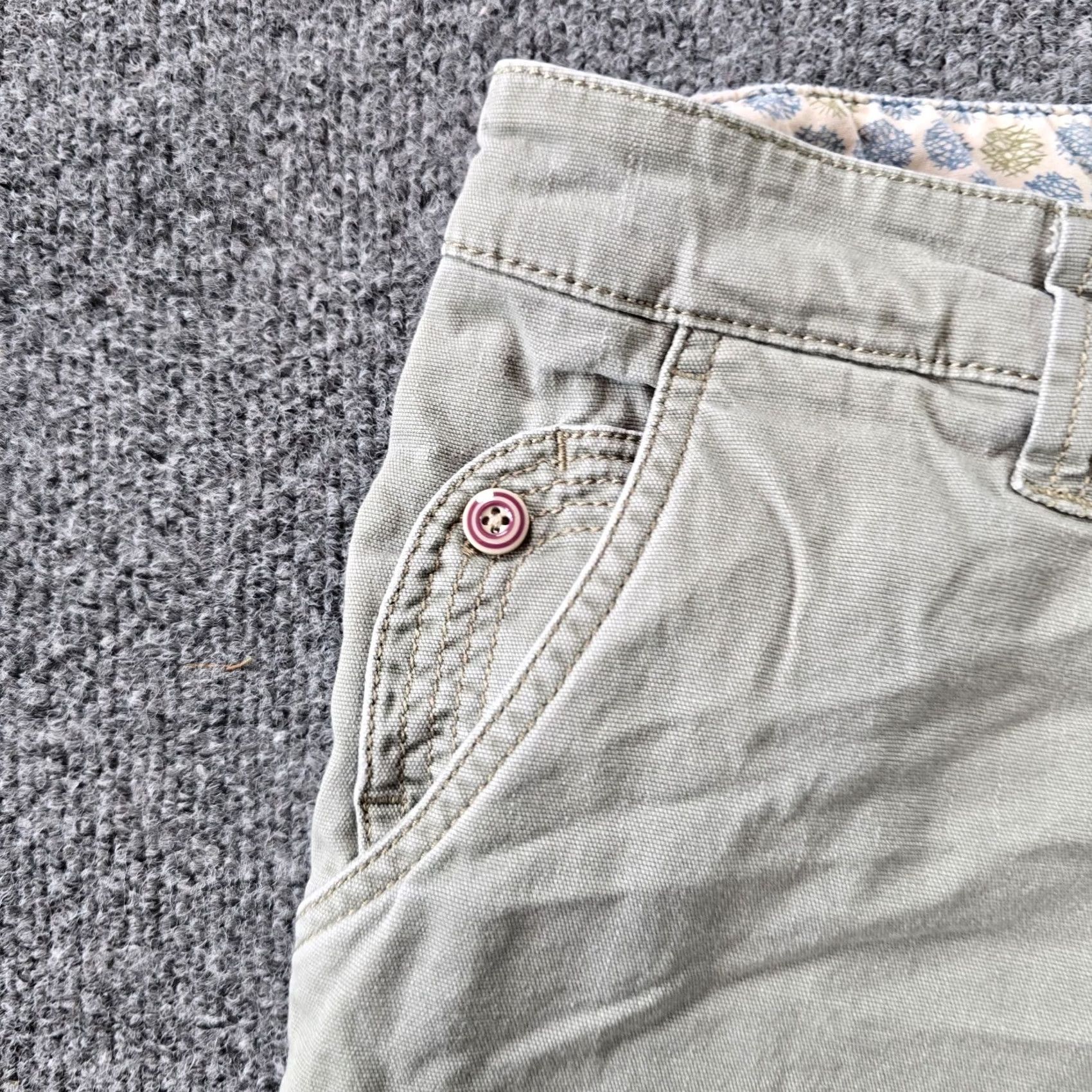 Vintage Horny Toad Pants Womens Size 8 Green Chino Straight Leg Low Rise Casual Capsule Size 30" / US 8 / IT 44 - 3 Thumbnail