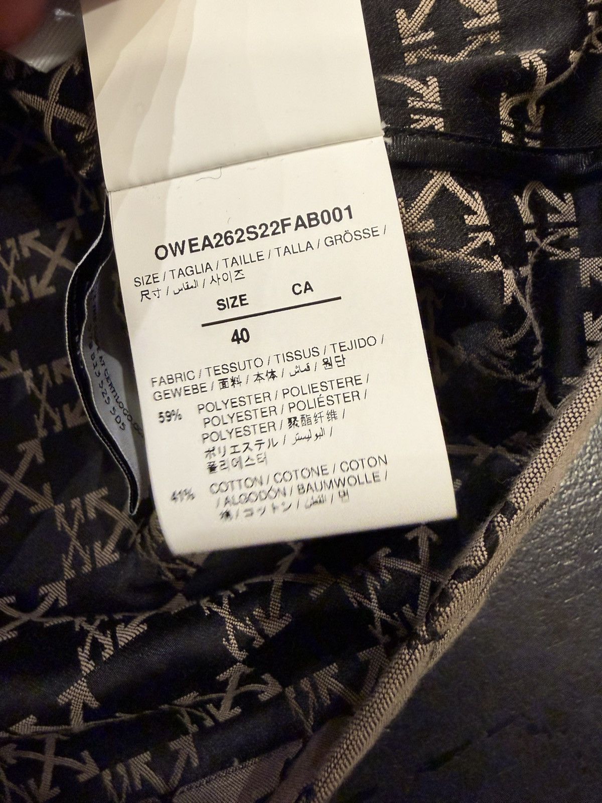 Off-White Off-White Monogram Arrow Jacket Size US XXS / EU 40 - 5 Thumbnail