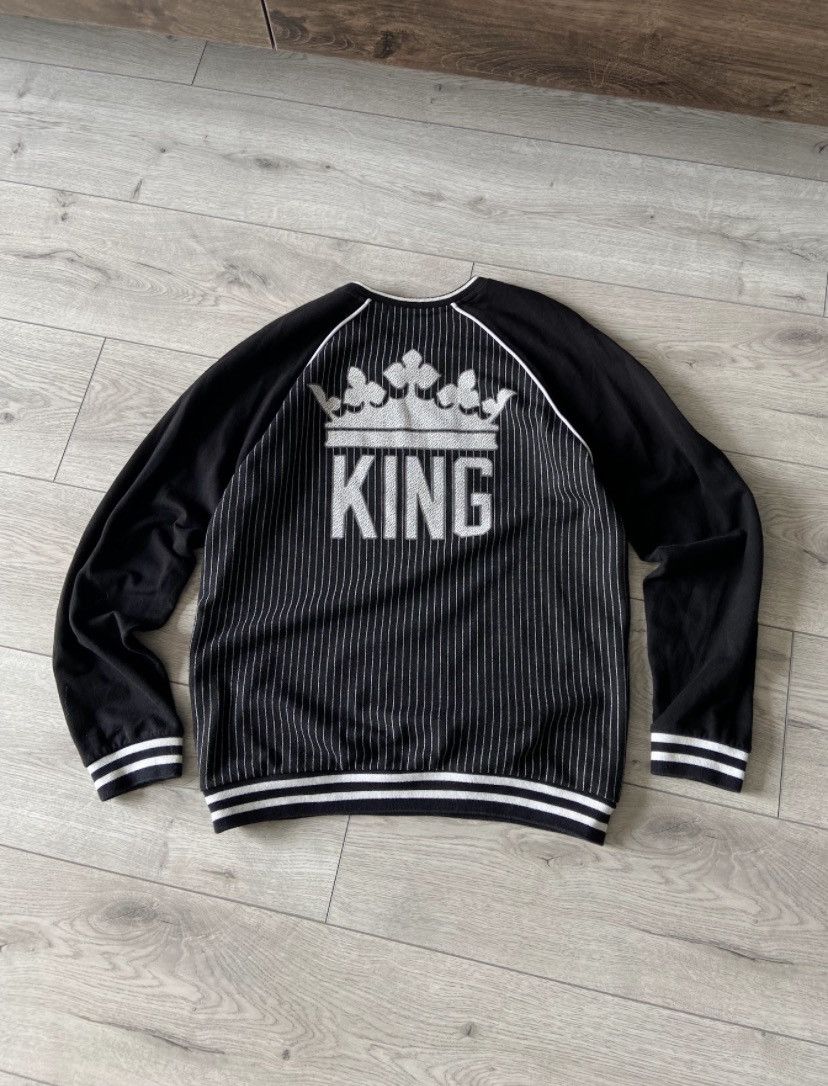 image of Dolce Gabbana x Vintage Dolce & Gabbana King Archive Sweater in Grey, Men's (Size Medium)