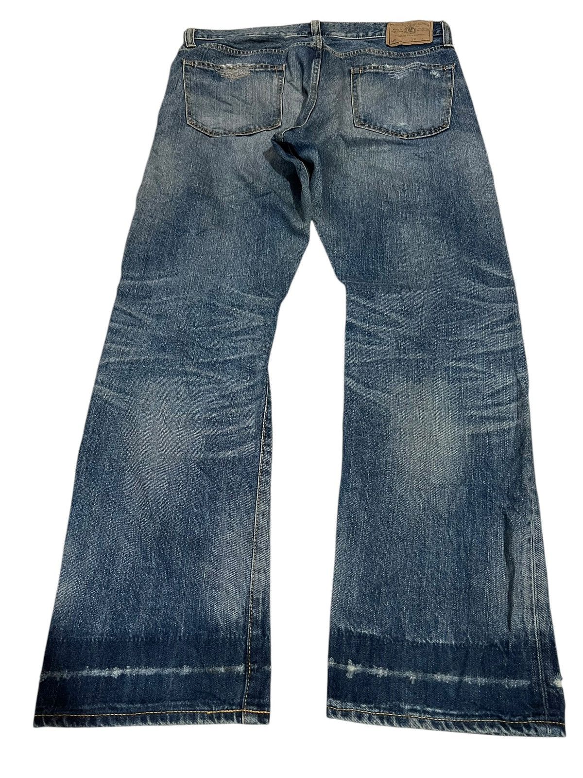 If Six Was Nine × Le Grande Bleu (L.G.B.) × Seditionaries 🌈Flare Japanese Back Number Distressed Jean Ripped Size US 34 / EU 50 - 2 Thumbnail