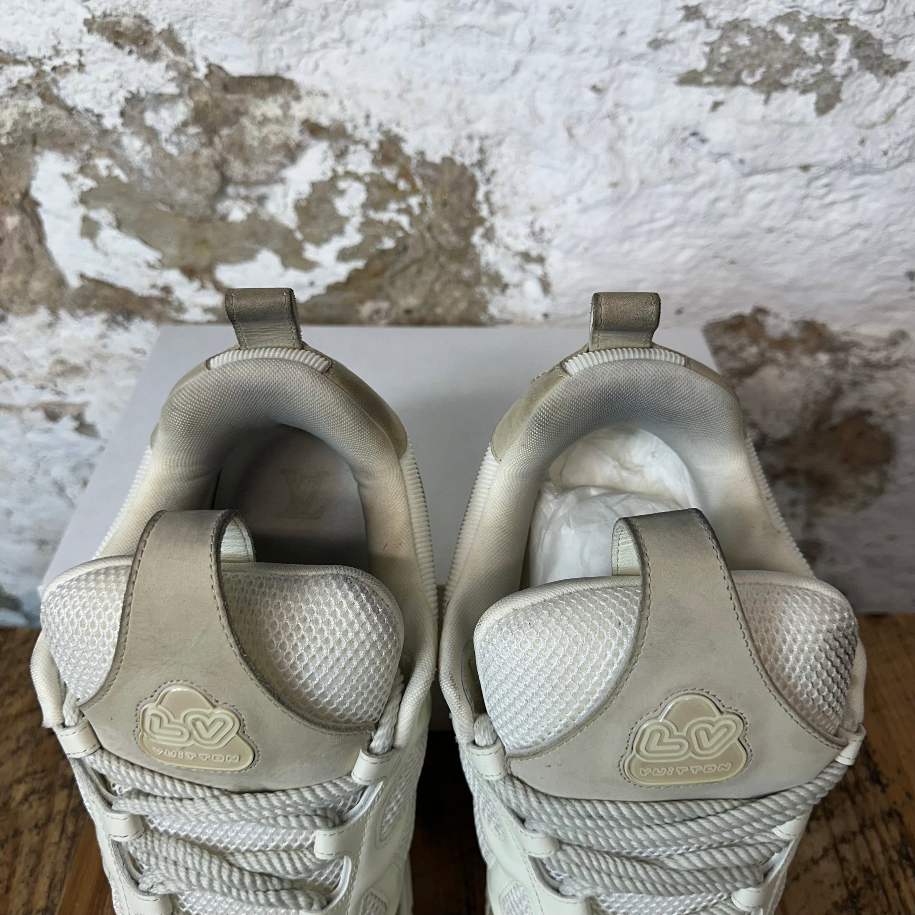 Louis Vuitton Louis Vuitton Cream White Skate Sneaker Sz 13.5 (12LV) Size US 13 / EU 46 - 4 Thumbnail