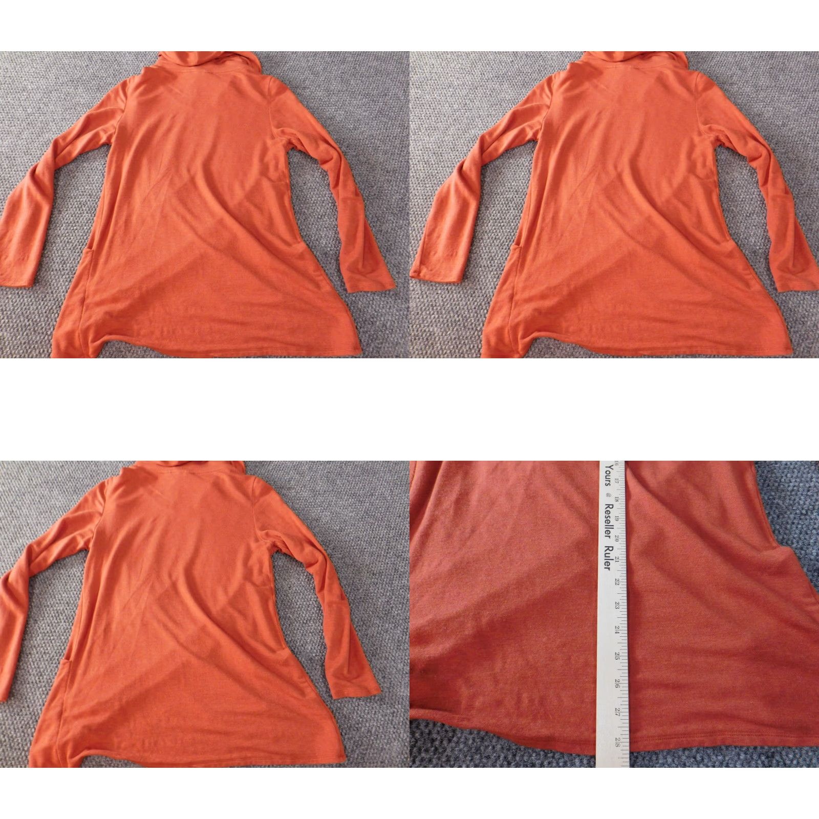 Vintage Magnolia Grace Womens Sweater Medium Orange Crew Neck Long Sleeve Pullover Knit Stretch Casual Winter Classic M Size M / US 6-8 / IT 42-44 - 8 Thumbnail