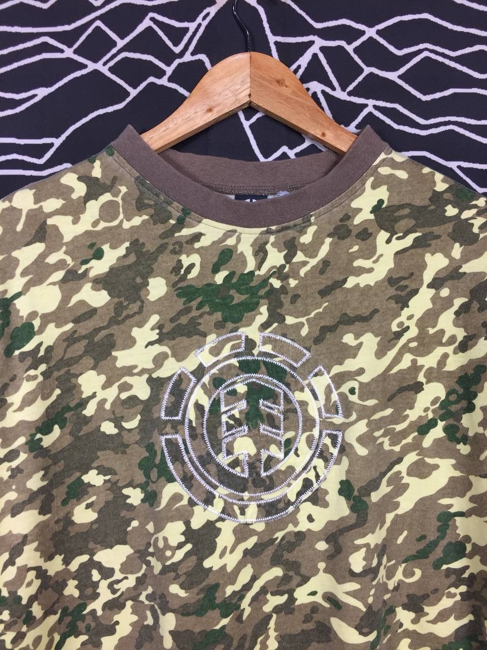 Element × Vintage Element Skateboards Embroidered Logo Camo Tee Size US L / EU 52-54 / 3 - 4 Thumbnail