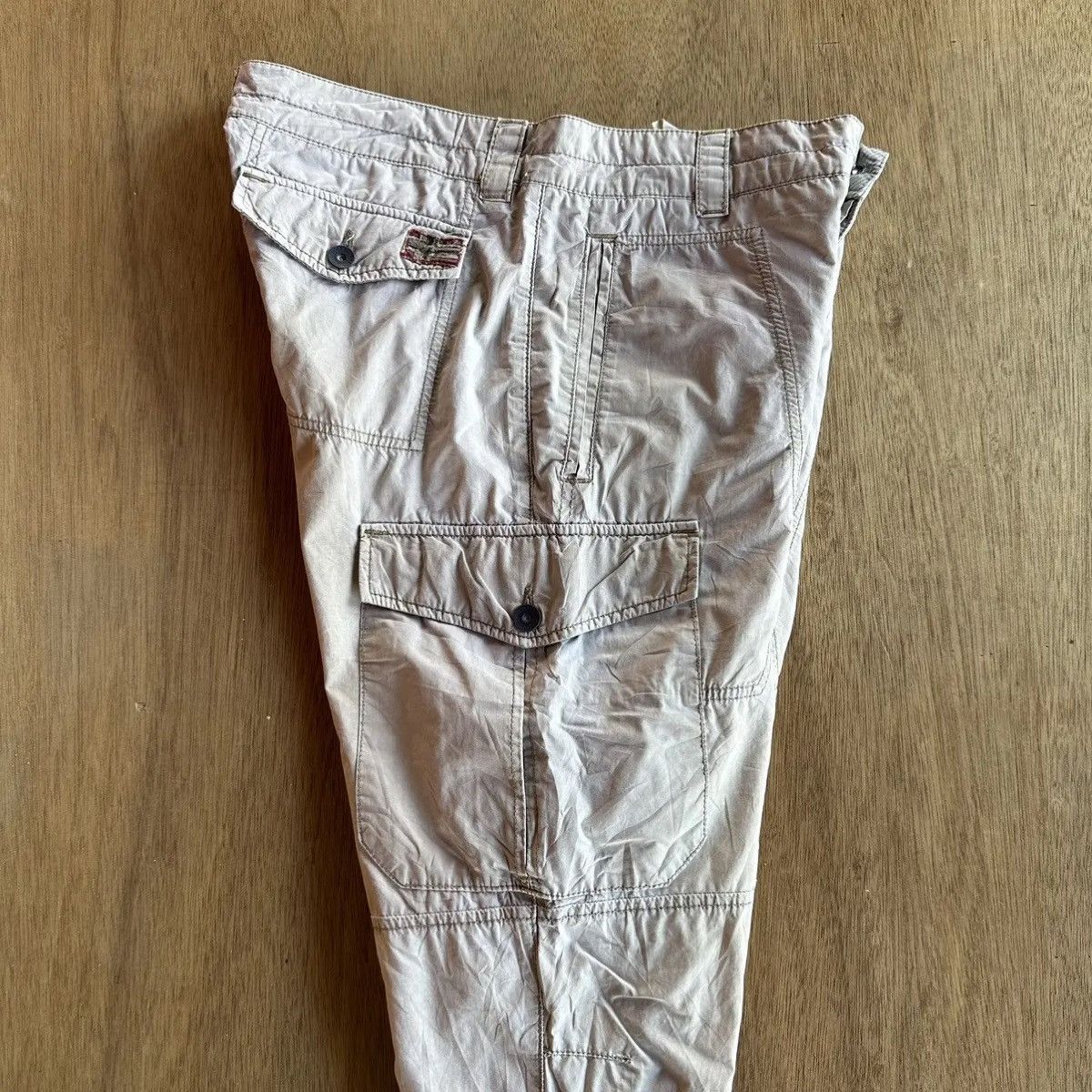 Napapijri VINTAGE NAPAPIJRI GEOGRAPHIC TROUSERS BUTTON FLY CROP CARGO Size US 33 - 18 Thumbnail