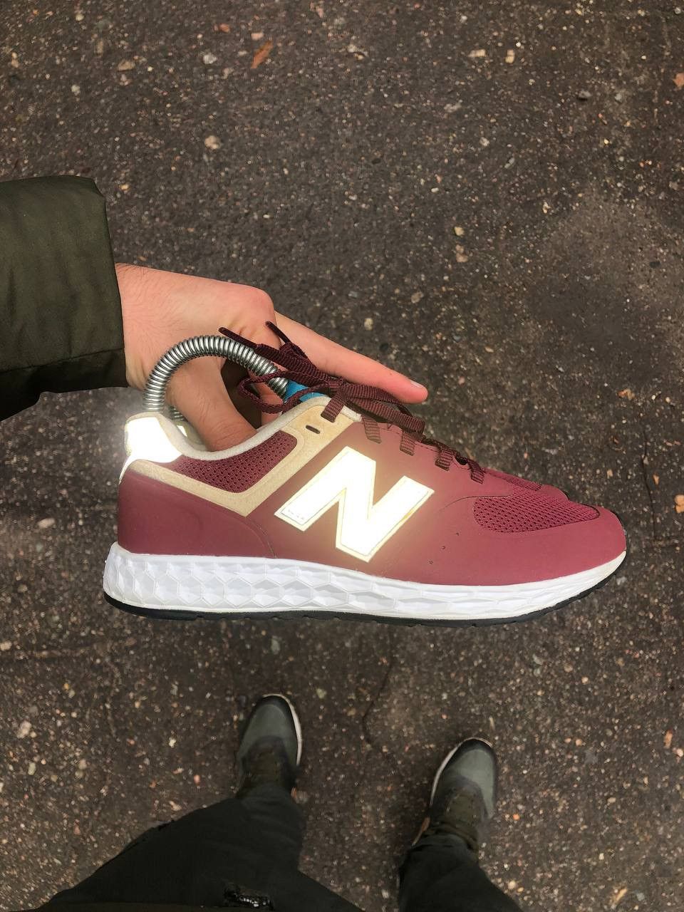 New Balance × Vintage VERY RARR NEW BALANCE 574 REFLECTIVE SNEAKERS JAPAN STYLE Size US 4.5 / IT 34.5 - 12 Thumbnail