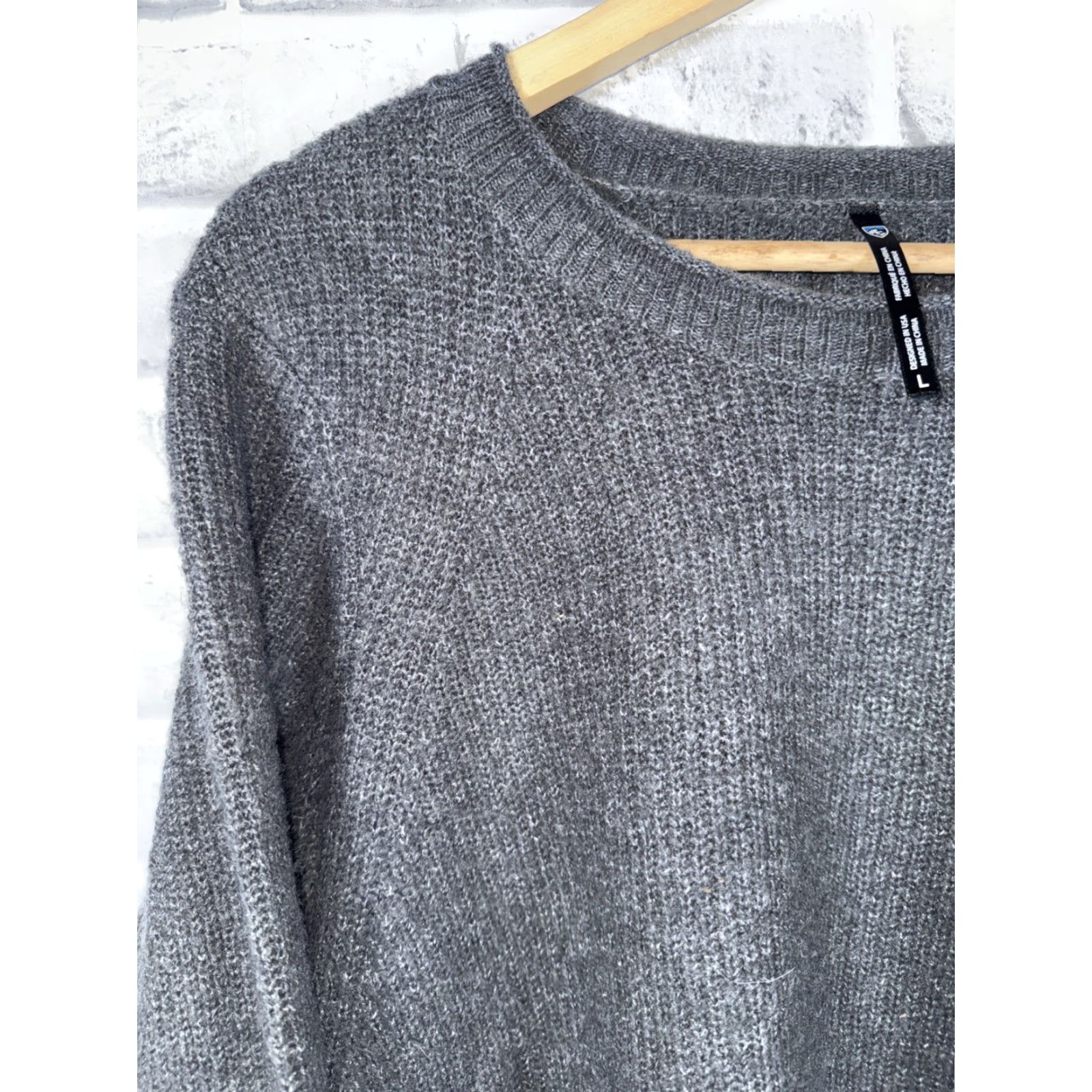 Vintage KUHL Gray Acrylic Wool Blend Sweater Womens L Pullover Mediumweight Comfort Knit Shirt? Size L / US 10 / IT 46 - 5 Thumbnail