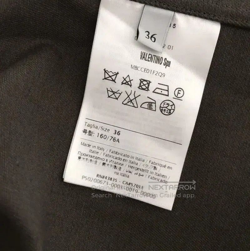 Other Valentino Military Green Embroidered Short Sleeve Shirt . Size M / US 6-8 / IT 42-44 - 5 Thumbnail