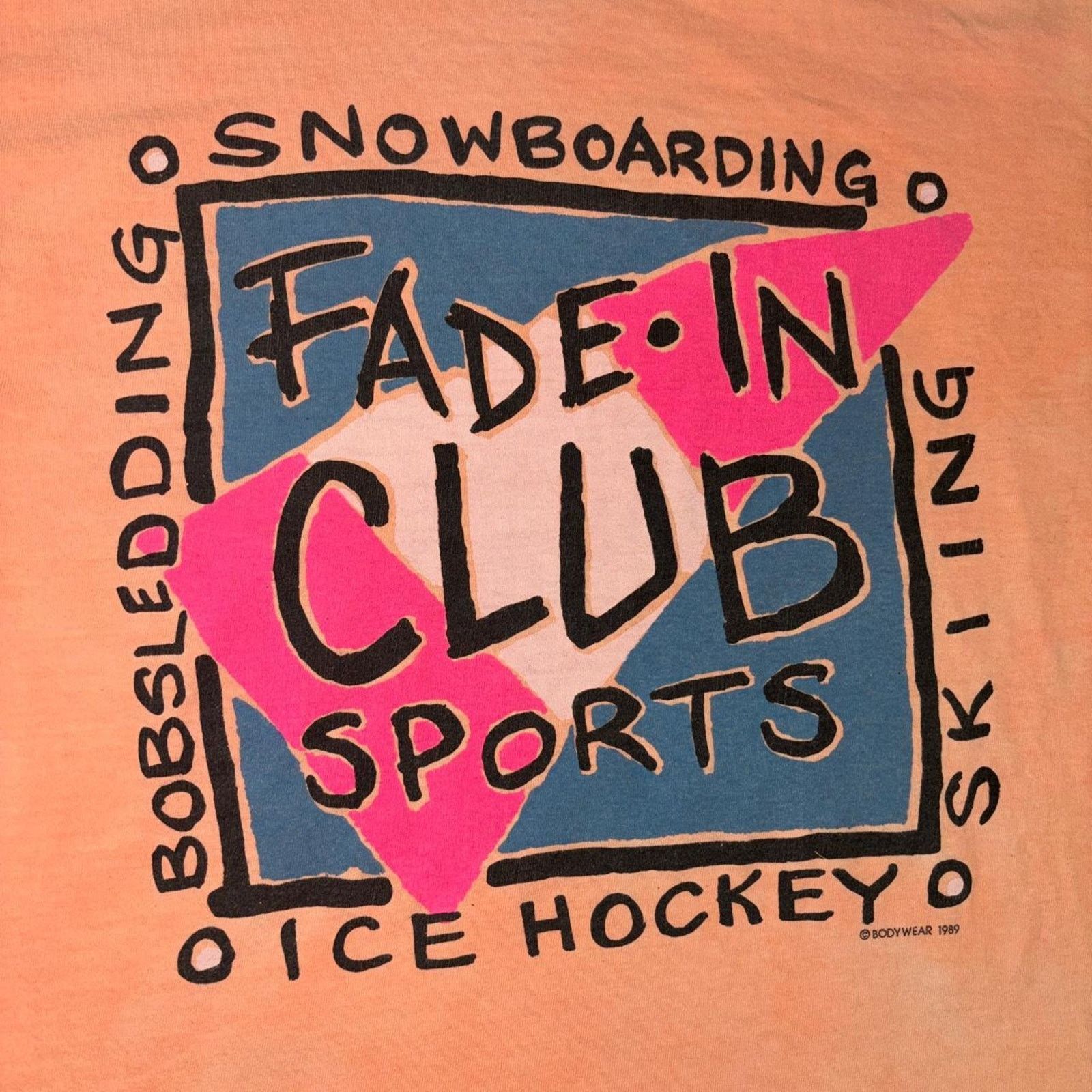 Other Vintage Peach 80s Fade Graphic Long Sleeve Size US XL / EU 56 / 4 - 3 Thumbnail