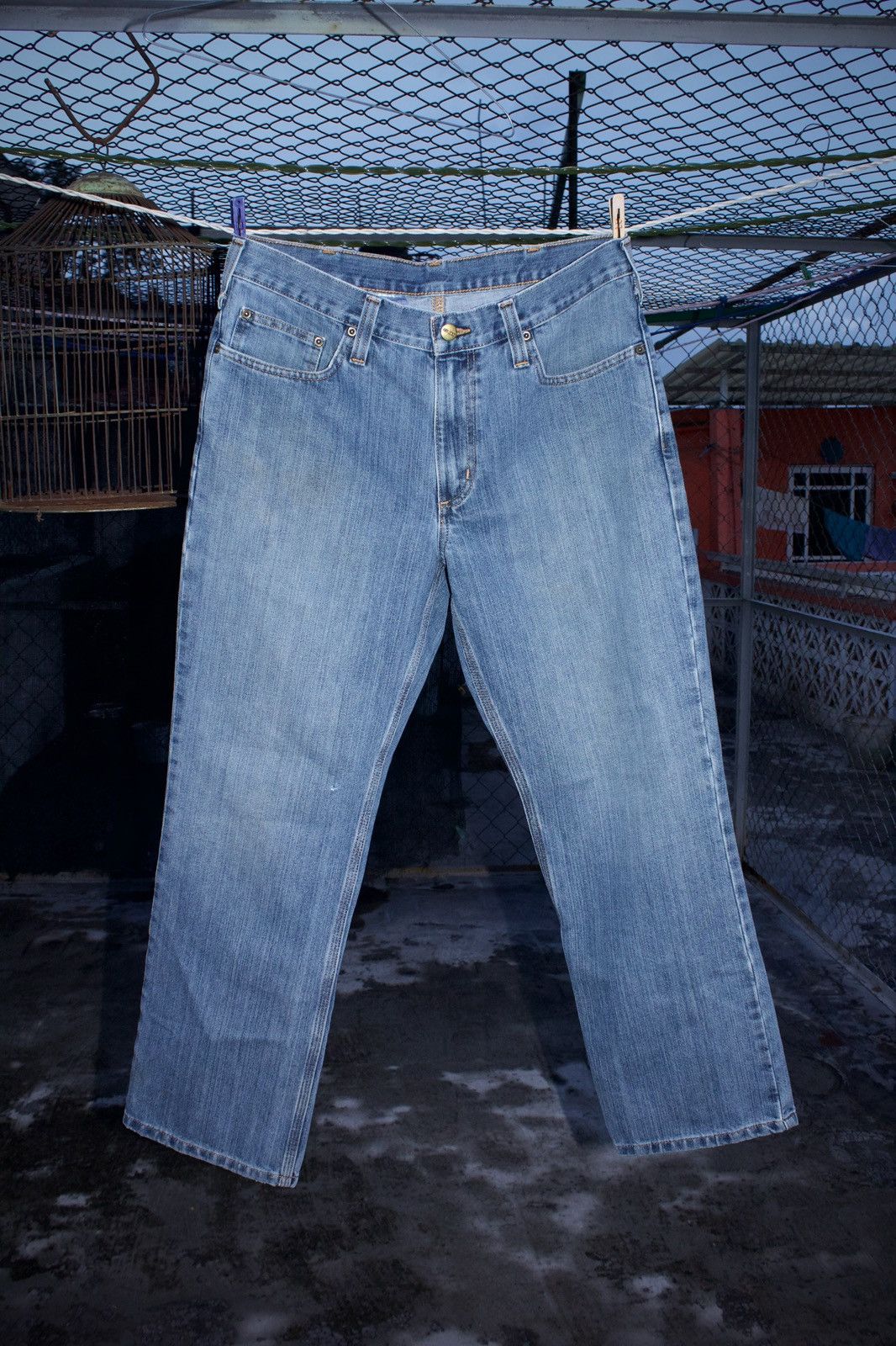 Carhartt Baggy Light Blue Carhartt Jeans Size US 34 / EU 50 - 1 Thumbnail