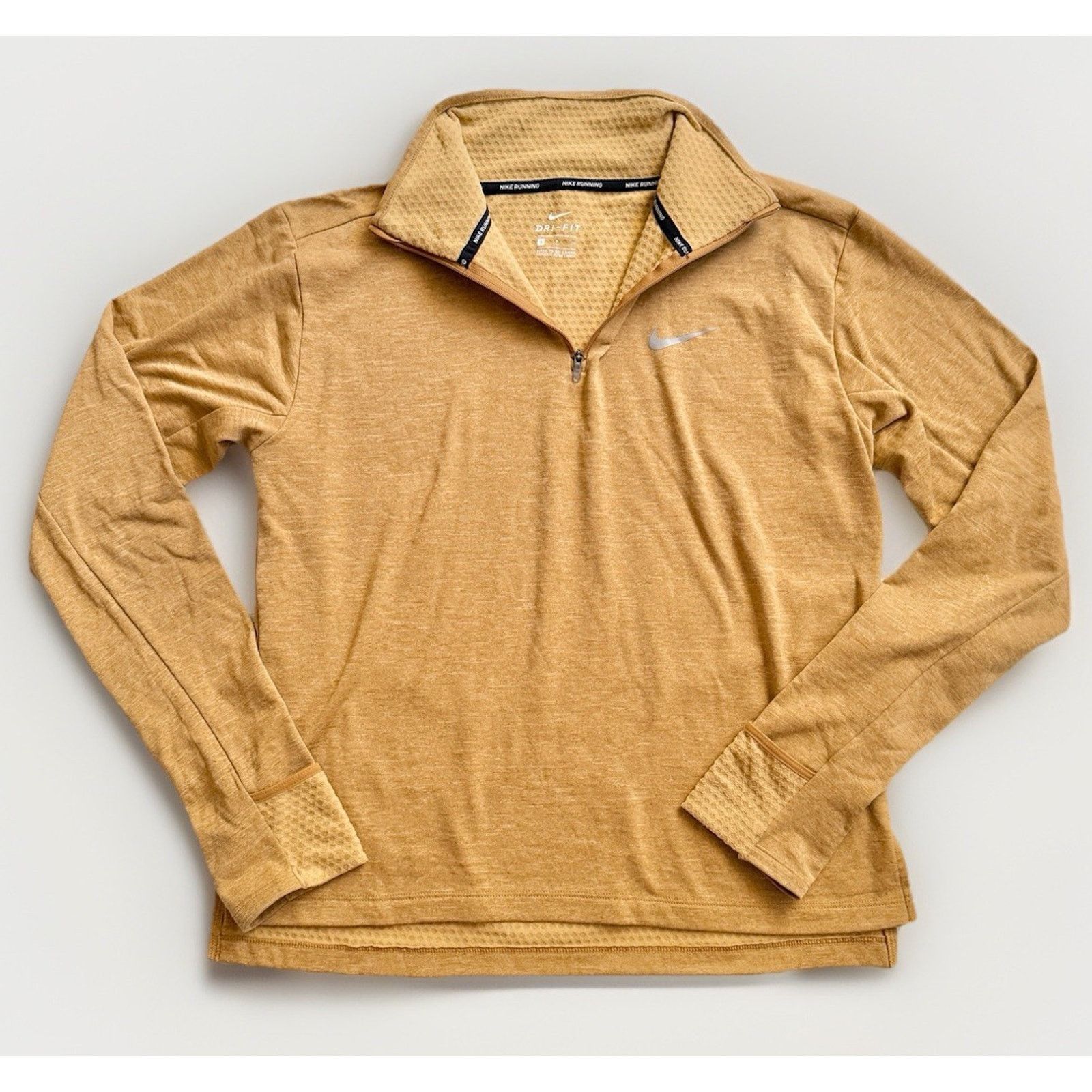 Nike Nike Swift Element Women's Size S Gold Yellow 1/4-Zip Size S / US 4 / IT 40 - 1 Thumbnail