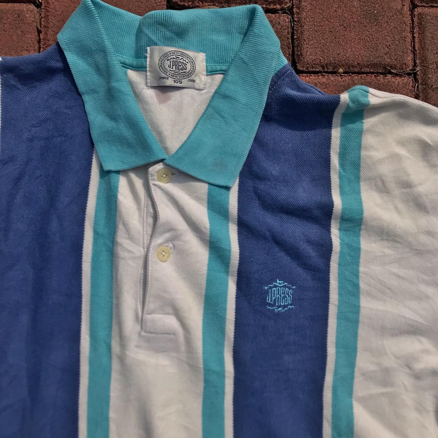 J. Press J Press Vintage 50s Stripes JPress Ivy League Polo Shirt Size US L / EU 52-54 / 3 - 4 Thumbnail
