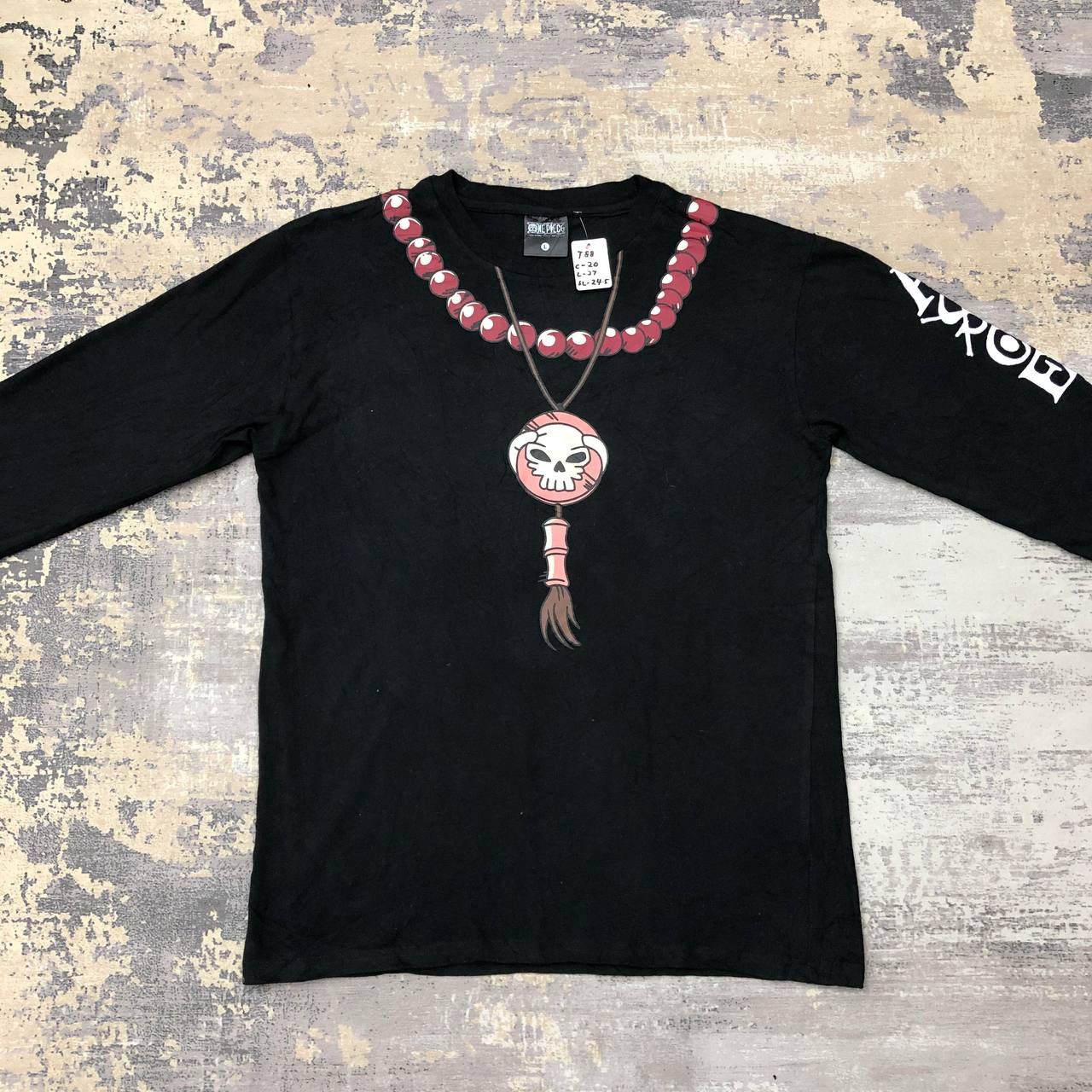 Anime × Japanese Brand × One Piece T88 ONE PIECE PORTGAS D.ACE WHITE BEARD LONG SLEEVE TEE Size US M / EU 48-50 / 2 - 3 Thumbnail