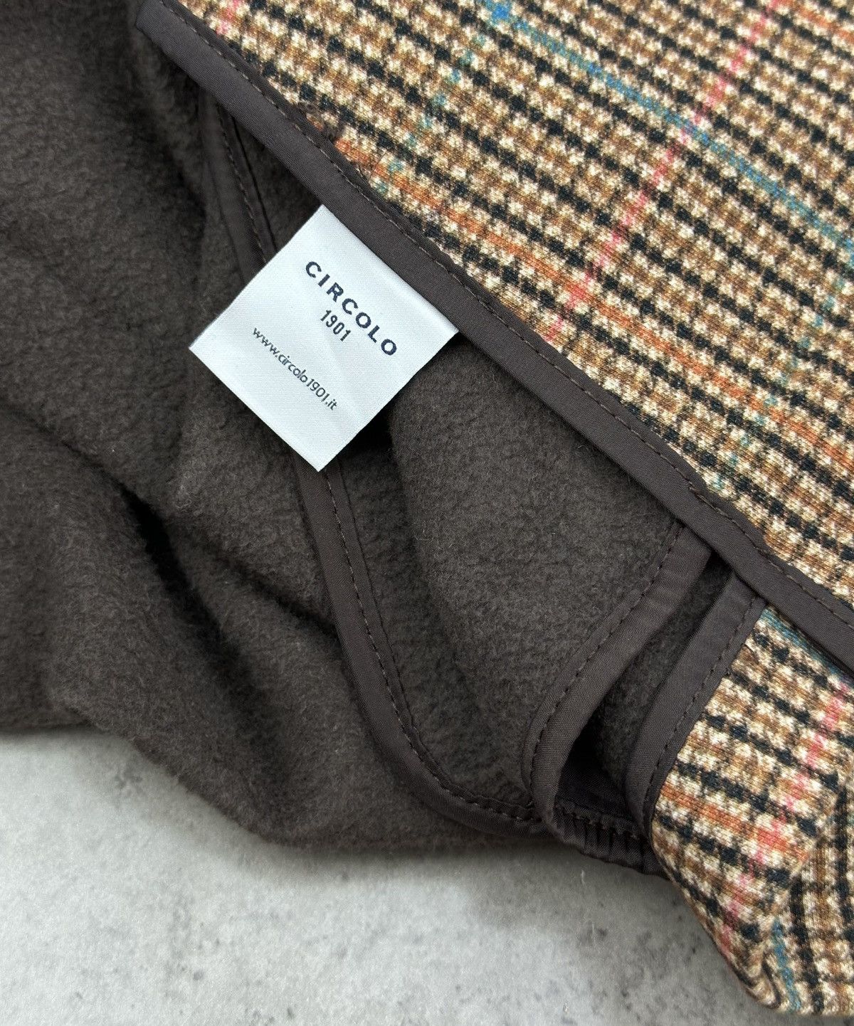 Circolo 1901 Circolo 1901 Women's Cropped Plaid Blazer Jacket UK 16 Size US L / EU 52-54 / 3 - 9 Thumbnail