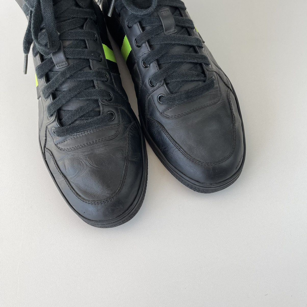 Gucci Gucci GG Nigh Top Viaggio Collection Leather Sneakers Black Size US 8 / EU 41 - 7 Thumbnail
