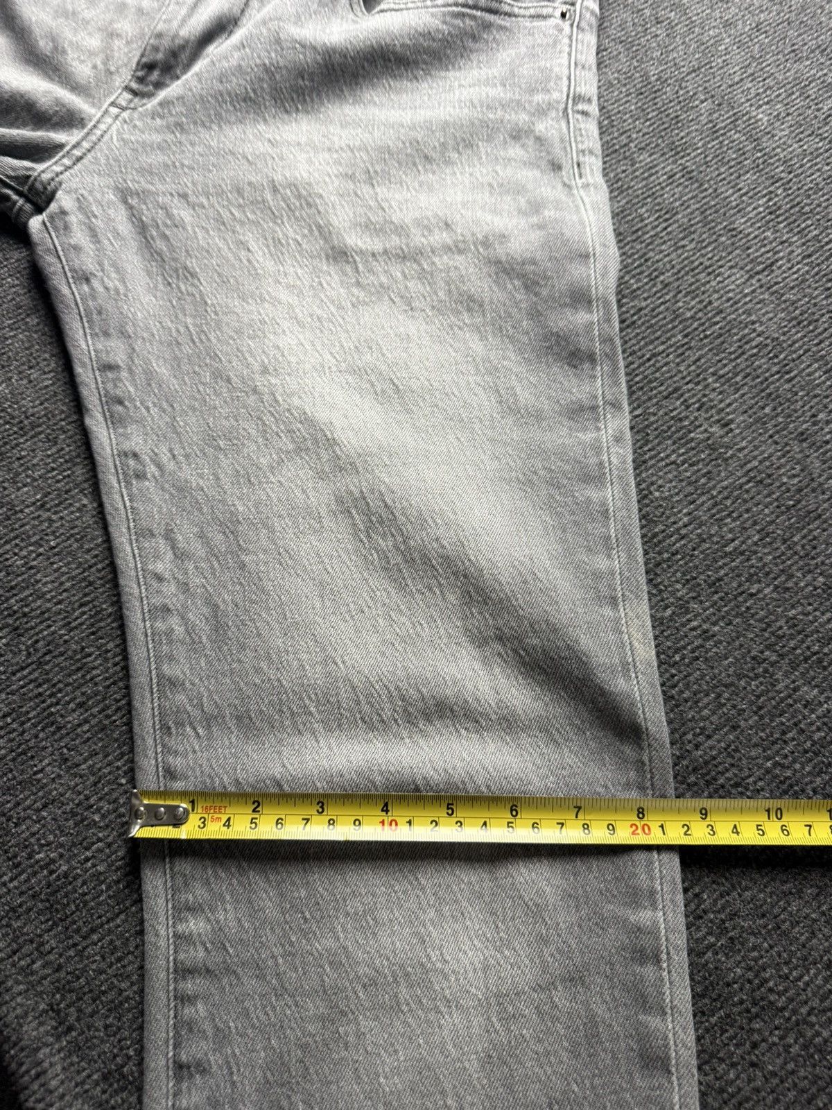 Diesel 00s Luxury Y2K Diesel Washed Grey Denim Jeans tapered Fit Size US 33 - 22 Thumbnail