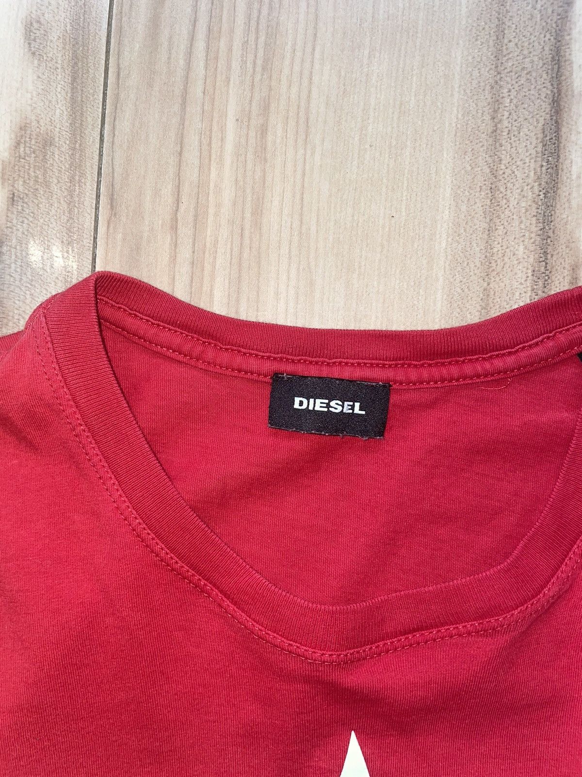 Diesel × Vintage Long Sleeve Diesel Future is Now Vintage Streetwear Red Size US S / EU 44-46 / 1 - 4 Thumbnail