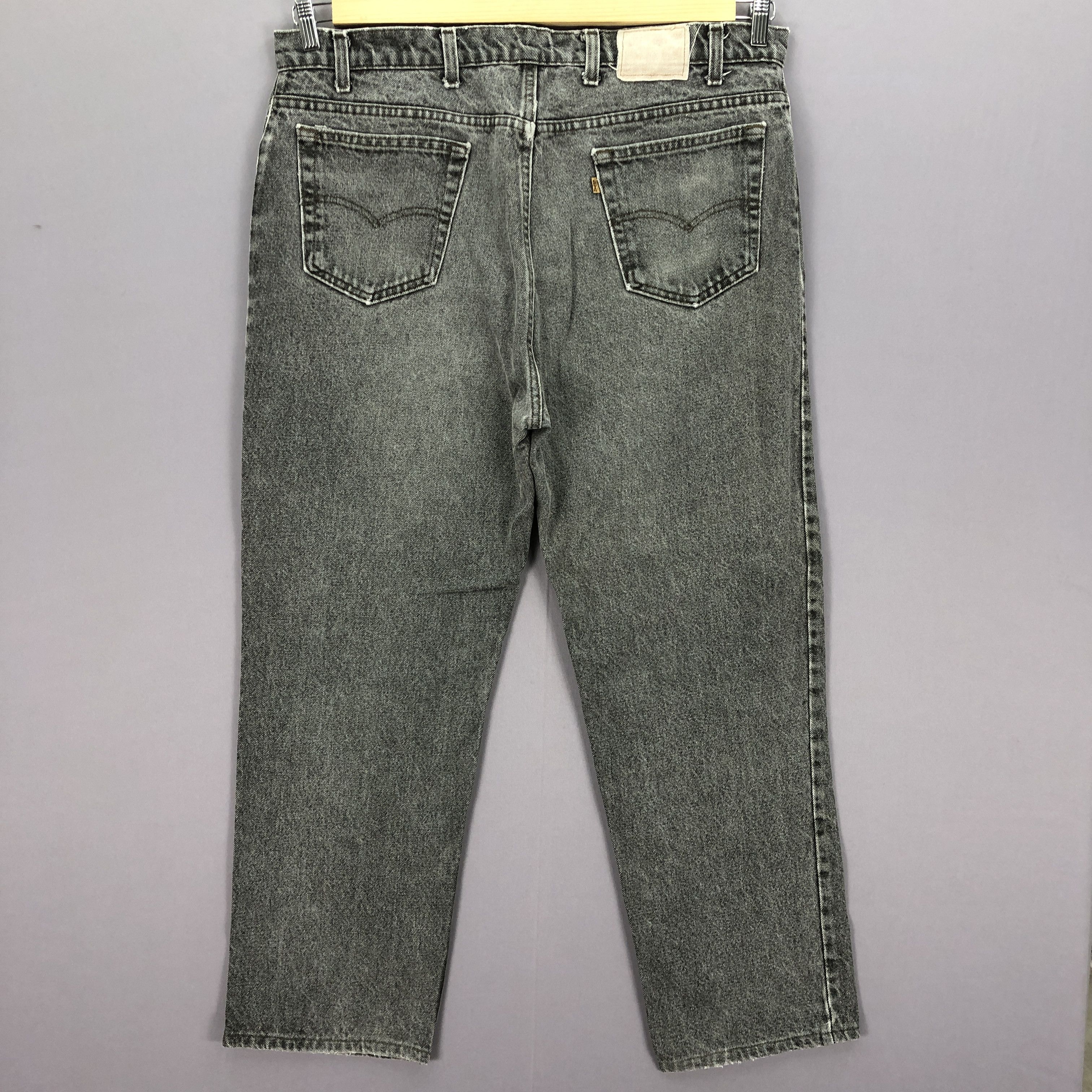 Levi's Vintage 90s Levis 550 Ash Gray Baggy Jeans Levis Black Denim Size US 40 / EU 56 - 2 Thumbnail