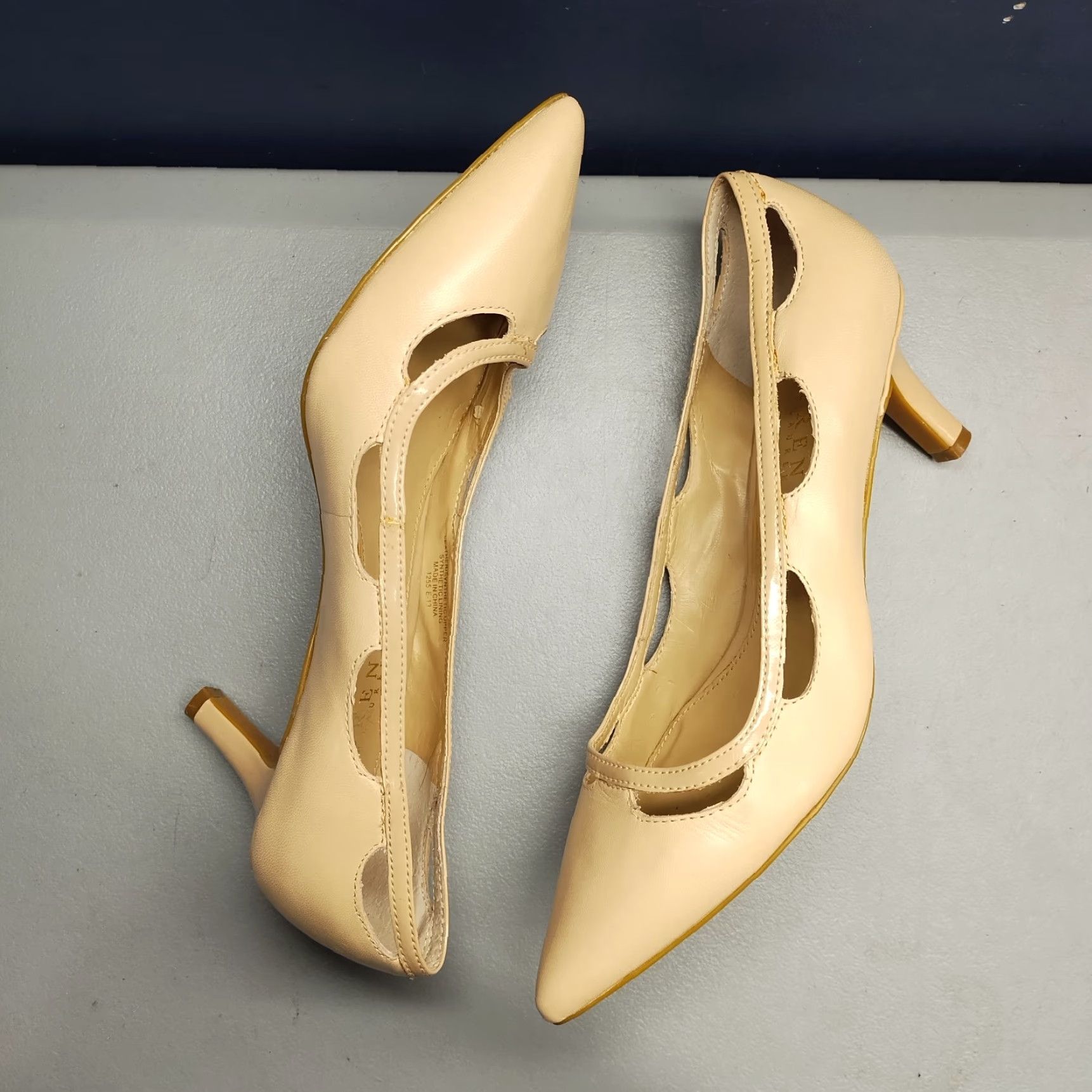Ralph Lauren Lauren Ralph Lauren Evil Pump Heels Womens 7.5 Tan Leather Pointed Toe Slip On Size 7.5 Womens Shoes Size US 8 / IT 38 - 4 Thumbnail