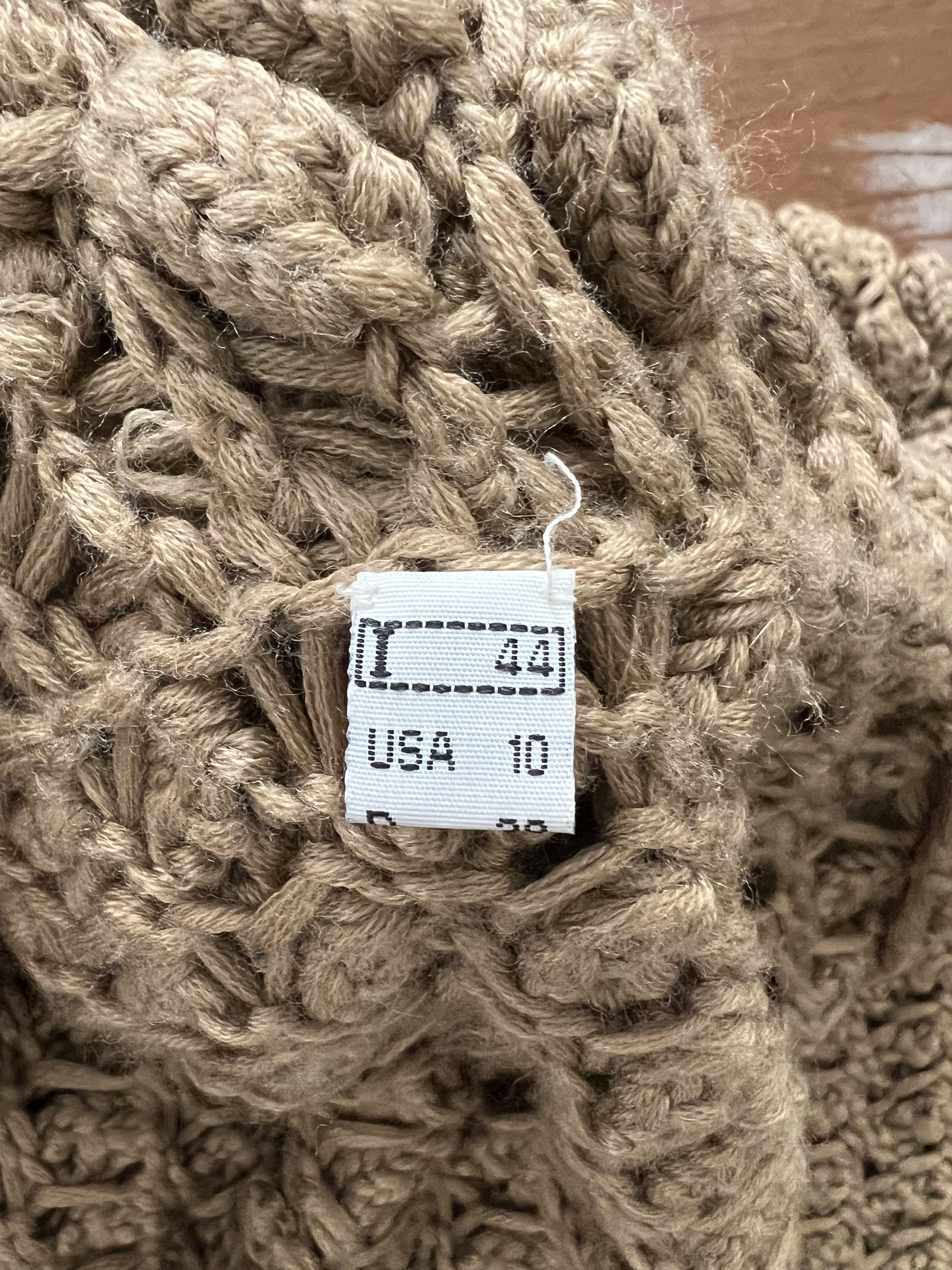 Roberto Cavalli Knitted Brown Wool Cardigan Size M / US 6-8 / IT 42-44 - 6 Thumbnail
