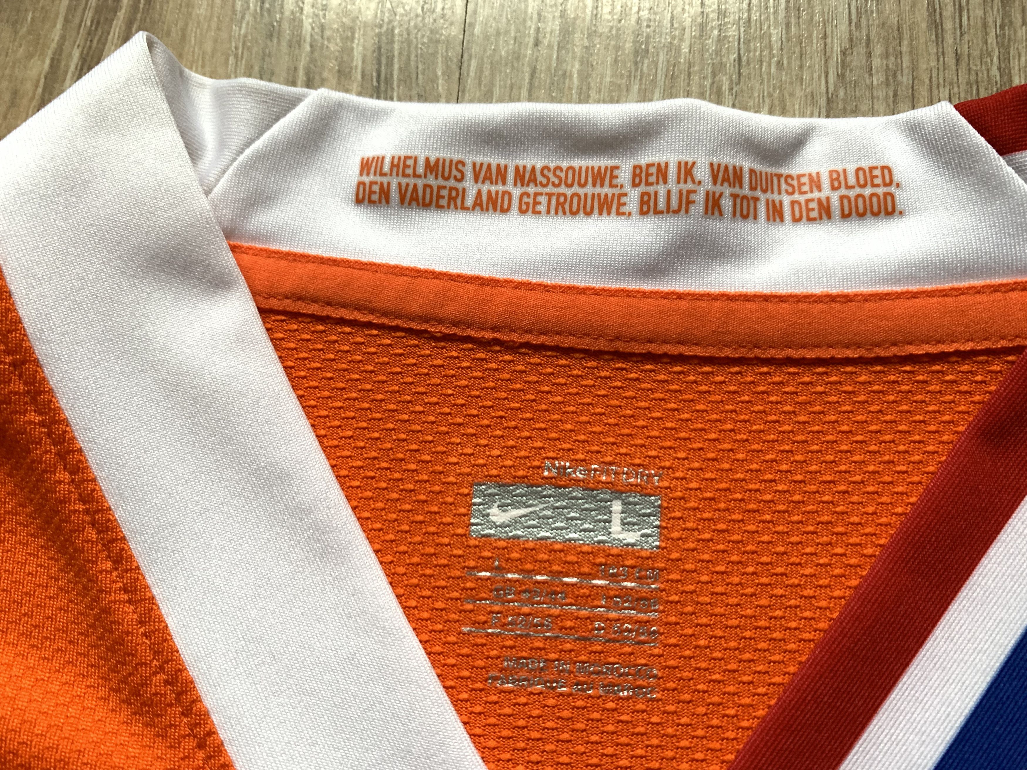 Nike × Vintage Vintage Nike Netherlands Home Shirt 2008-2010 Size US L / EU 52-54 / 3 - 6 Thumbnail