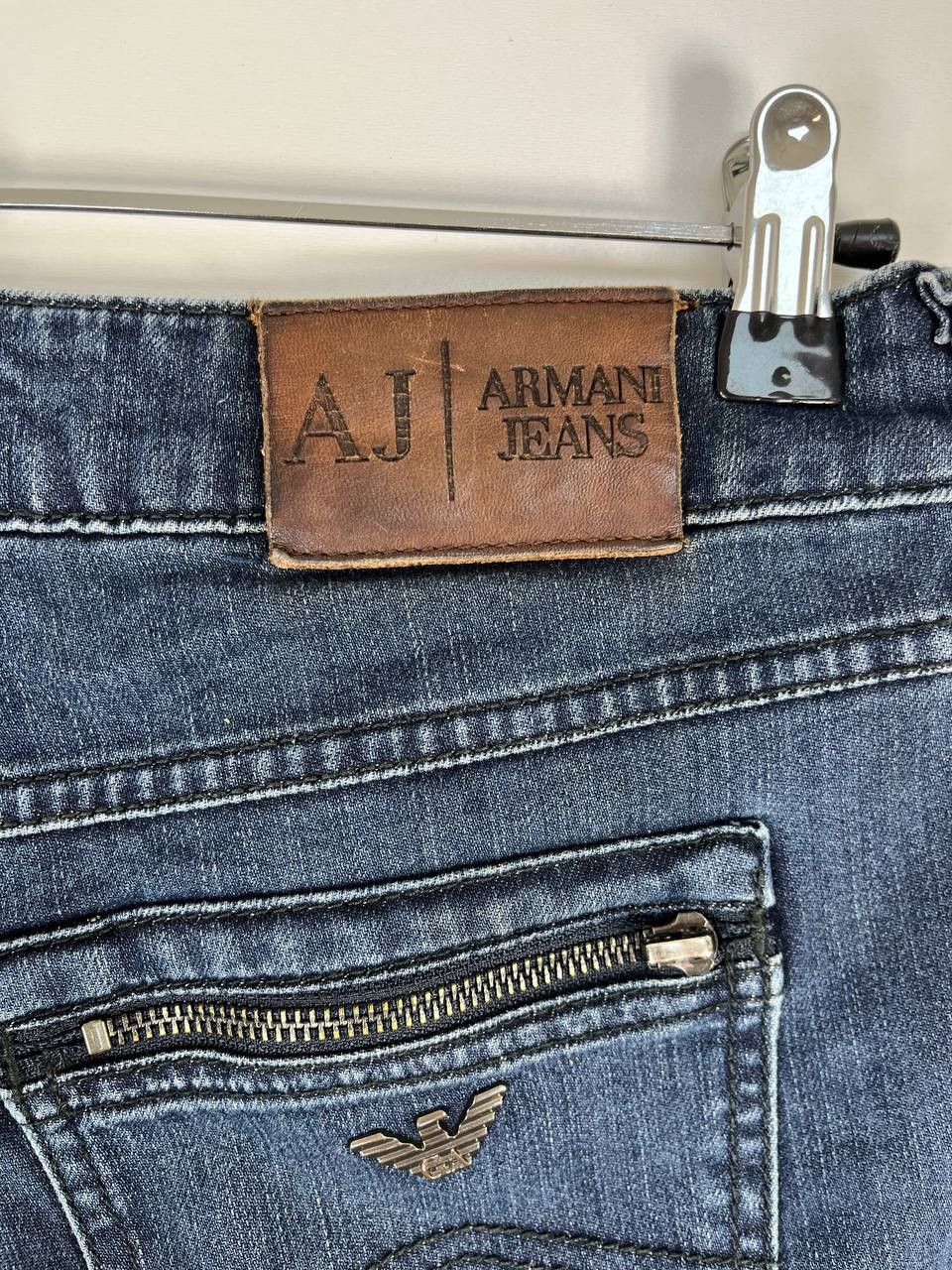 Armani Armani Jeans Womens Slim Fit Blue Denim Jeans Size 26 Size 26" / US 2 / IT 38 - 4 Thumbnail