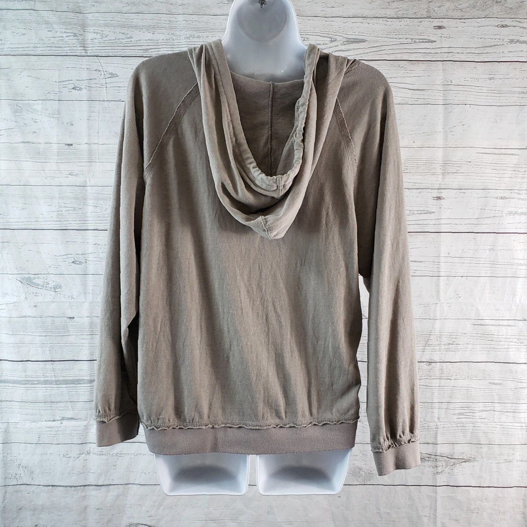 Vintage Zyia Hoodie Women Large Gray Cotton Blend Kangaroo Pocket Pullover Activewear Regular Size L Size L / US 10 / IT 46 - 4 Thumbnail