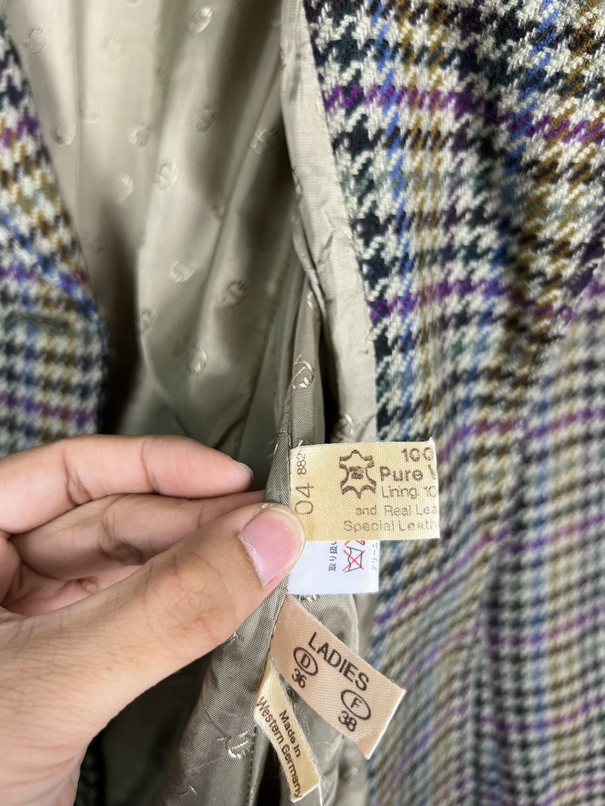 Aigner × Etienne Aigner 🔥 VINTAGE ETIENNE AIGNER TWEED WOOL BLAZER MADE IN GERMANY Size M / US 6-8 / IT 42-44 - 15 Thumbnail