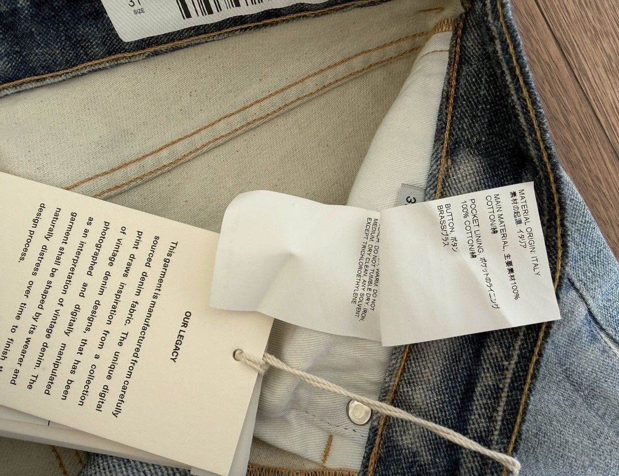Our Legacy OUR LEGACY 25SS THIRD CUT DIGITAL DENIM PANTS Size US 31 - 6 Thumbnail