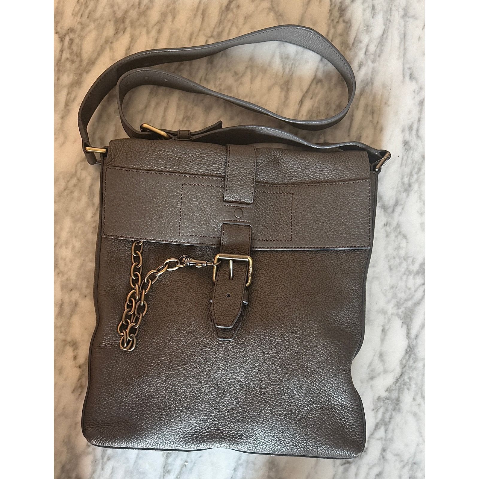 Bally Bally Leather Messenger Shoulder Bag Size ONE SIZE - 1 Thumbnail