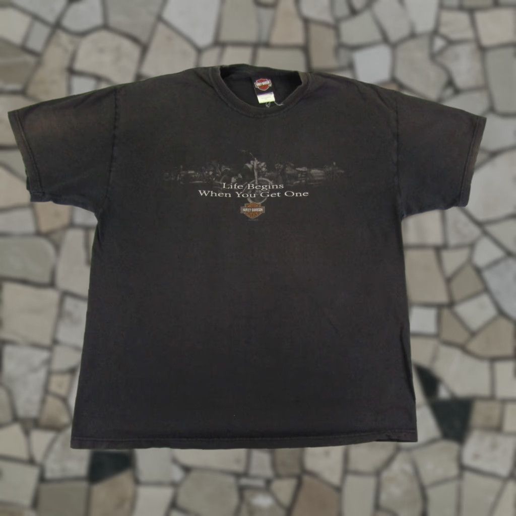 Harley Davidson VINTAGE Harley Davidson Shirt Mens XL Black Motorcycles Biker House Of Thunder Size US XL / EU 56 / 4 - 1 Thumbnail