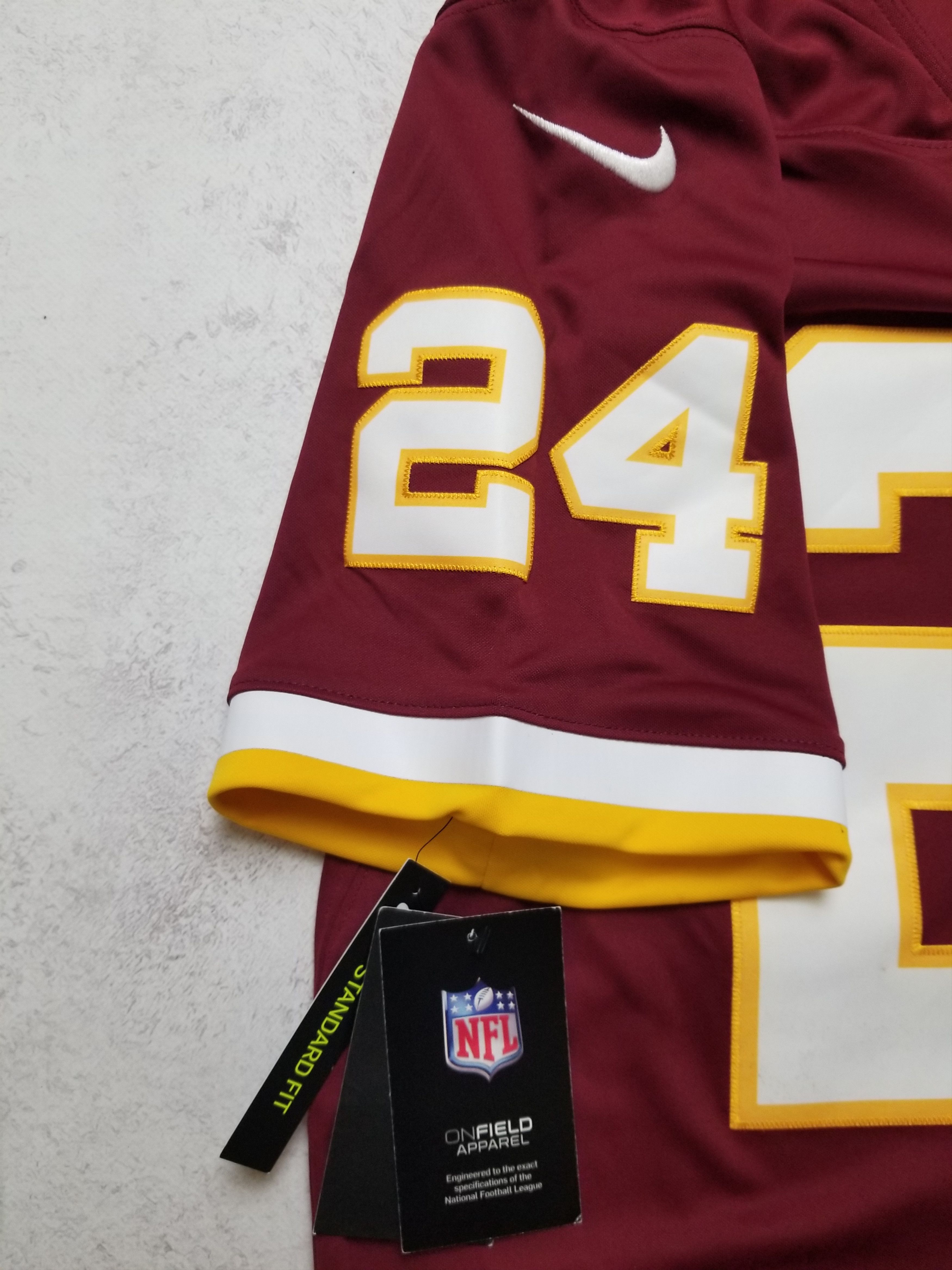 Nike Norman #24 Washington Redskins Authentic Limited Sewn Jersey Size US L / EU 52-54 / 3 - 5 Thumbnail