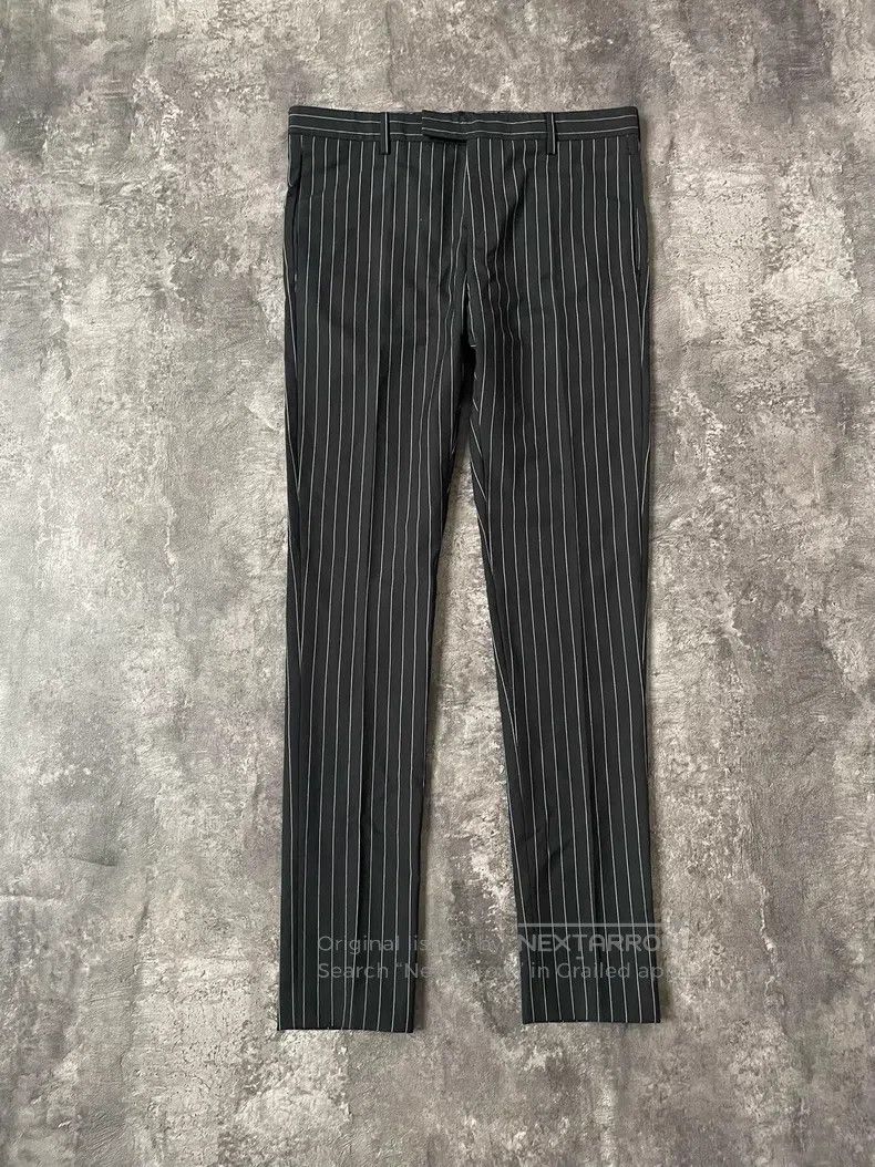 Saint Laurent Paris Saint Laurent Paris Original Striped Silver Line Trousers Size US 30 / EU 46 - 1 Thumbnail