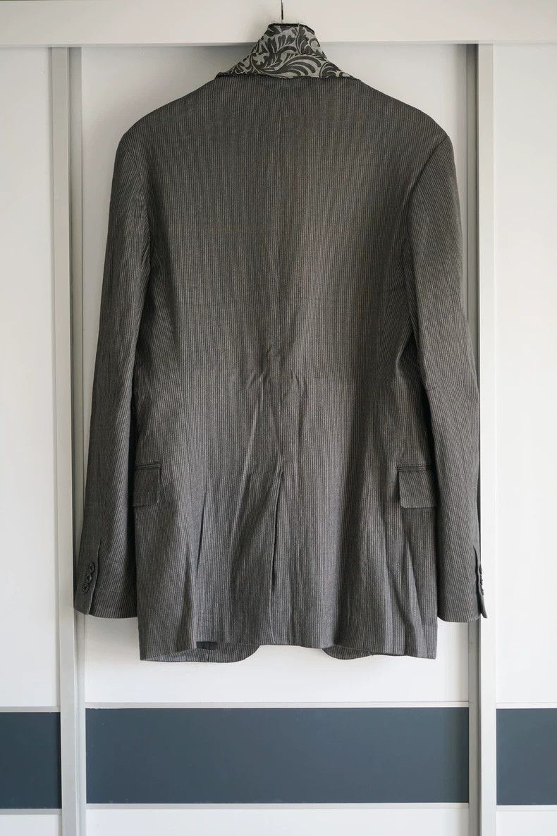 Yohji Yamamoto Yohji Yamamoto 11ss Striped Floral Double-breasted Suit-250 Size US M / EU 48-50 / 2 - 2 Thumbnail