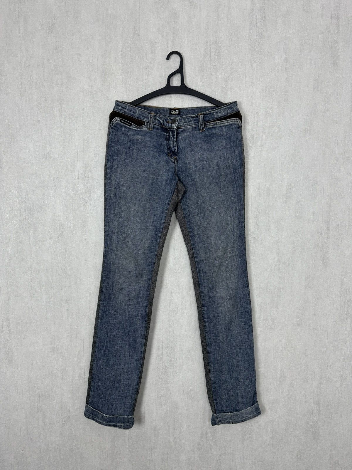 Dolce & Gabbana Dolce&Gabbana SS05 Women’s Archive Hybrid Wool/Denim Pants Size 33" - 8 Thumbnail