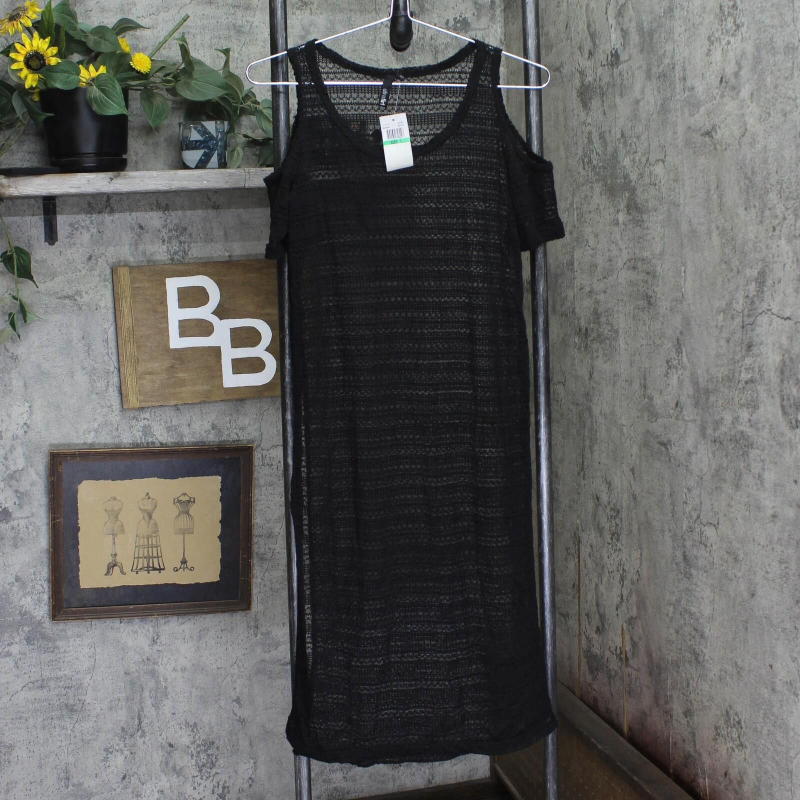 Other Ultra Flirt Juniors Open-knit Tunic Top 1991066 Black L Size L / US 10 / IT 46 - 1 Thumbnail