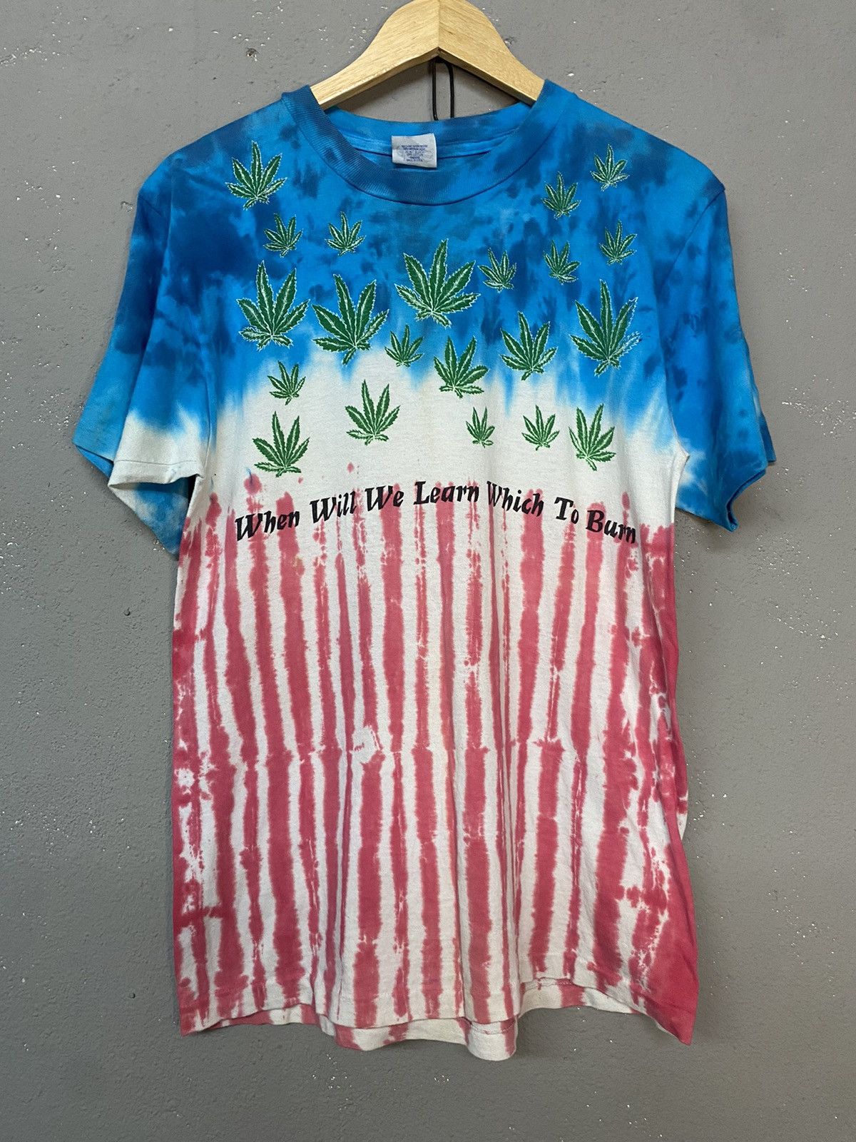 Vintage Vintage Flag Weed Tie Dyie Size US M / EU 48-50 / 2 - 2 Thumbnail
