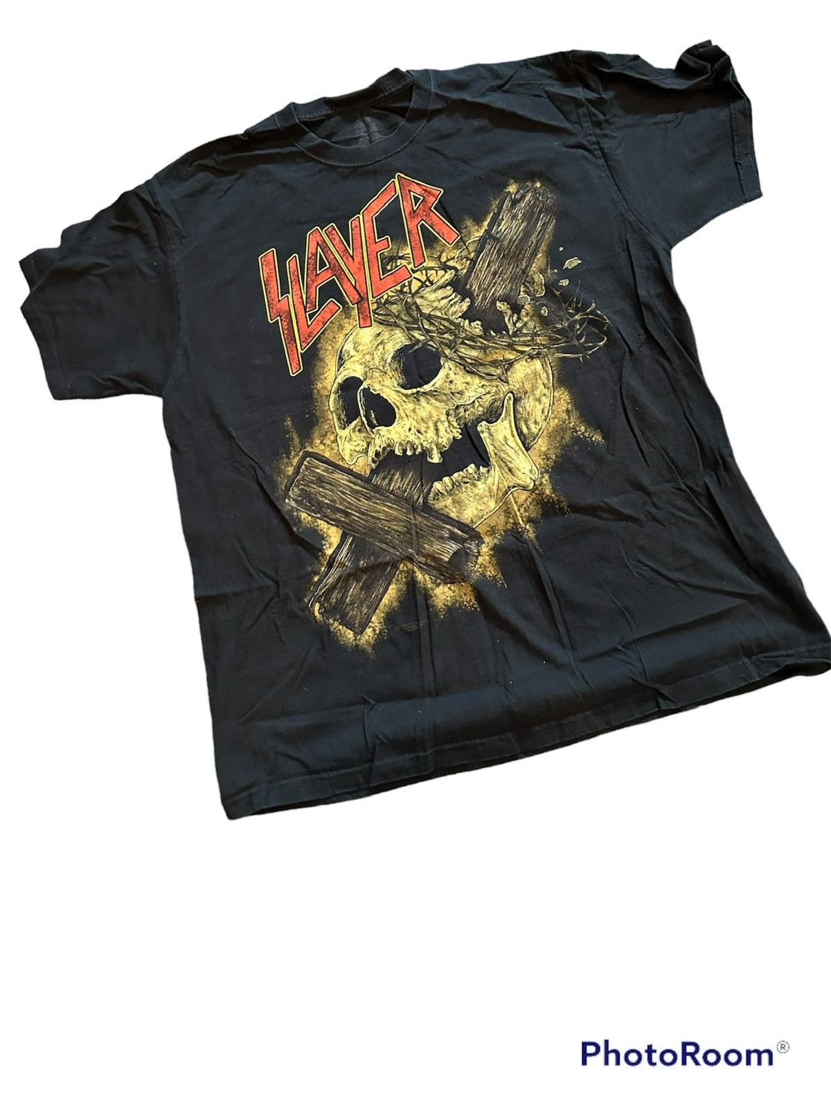 Band Tees × Vintage Vintage Slayer Band T Shirt Size US XL / EU 56 / 4 - 1 Preview