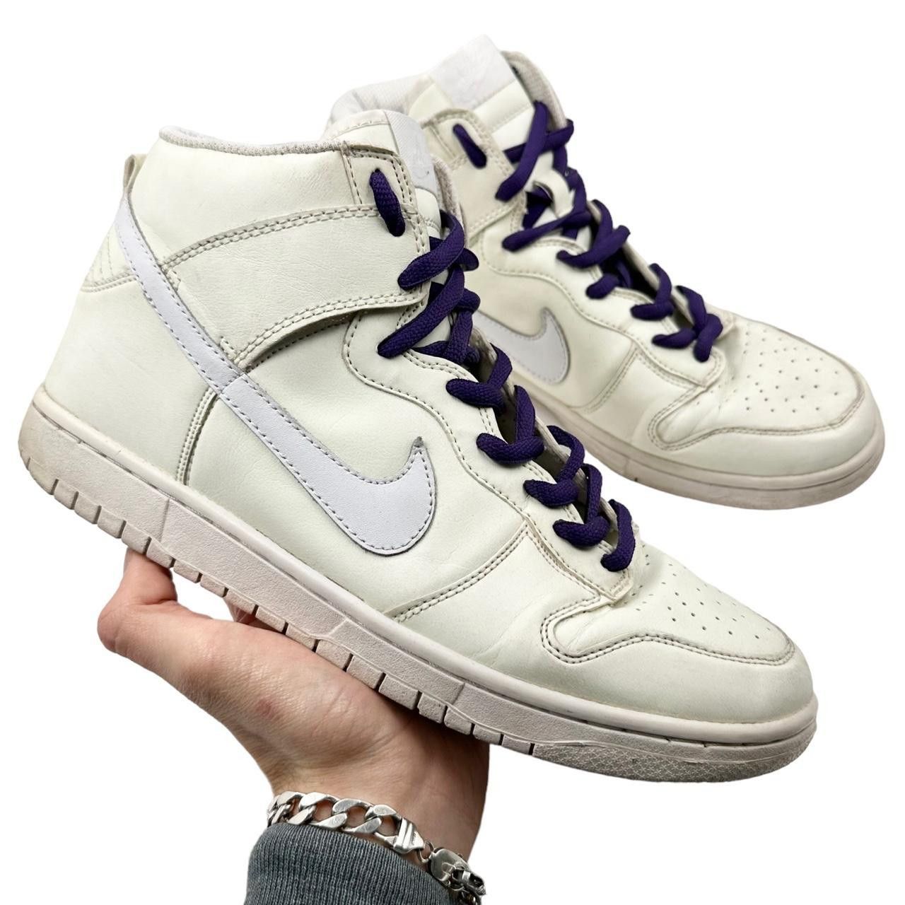 image of Vintage Nike Dunk High Glow In The Dark Size Uk 10 Shoes in Green, Men's