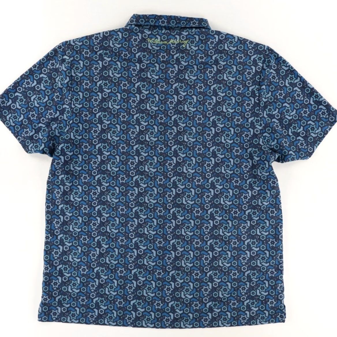 NEXT William Murray Next Stop Stretch Geometric Polo Shirt Navy Men's 2XL Size US XXL / EU 58 / 5 - 4 Thumbnail