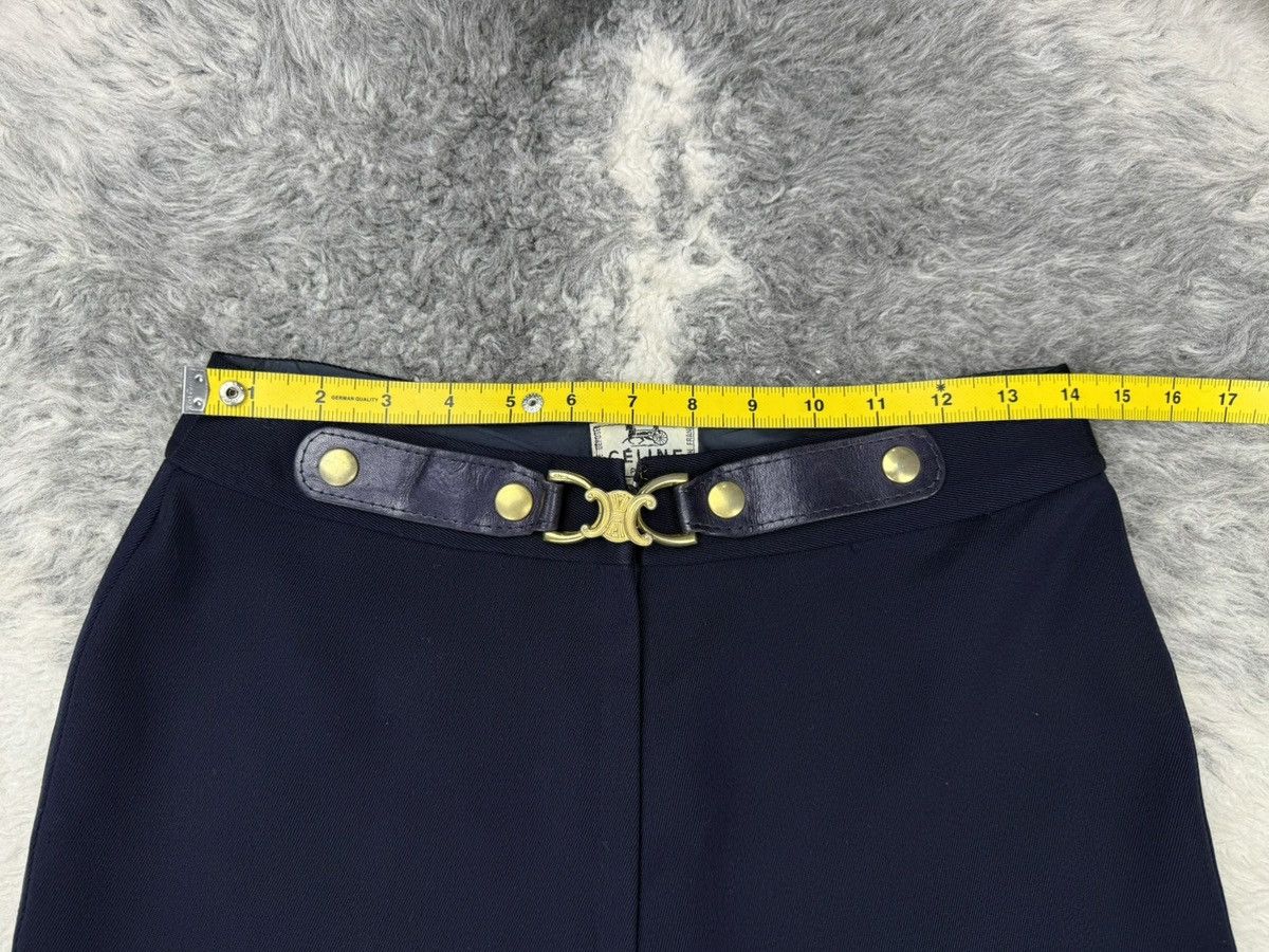 Celine Vintage CELINE Removable Belt Wool Trousers Pant Size 28" / US 6 / IT 42 - 13 Thumbnail