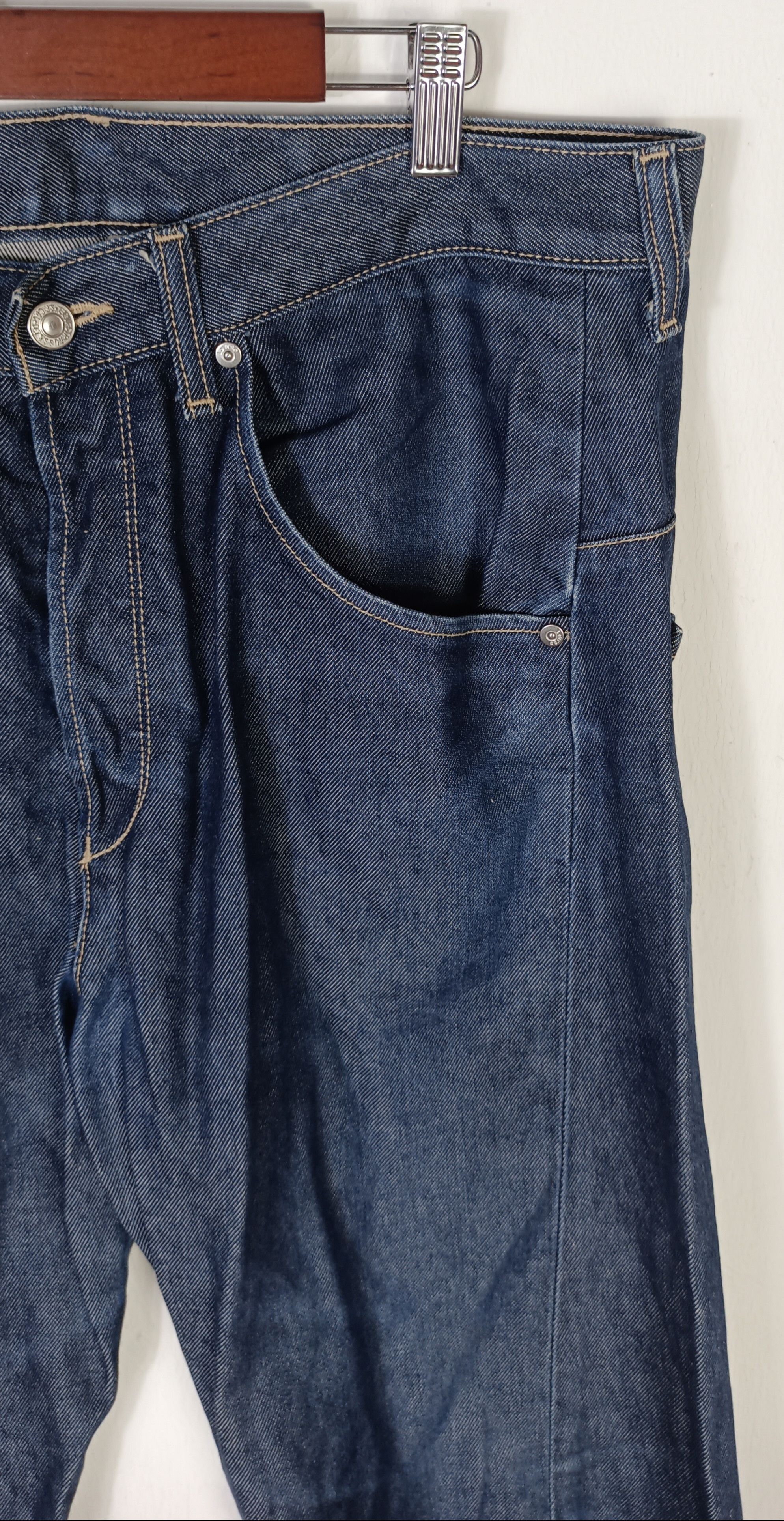 Indigo × Levi's × Levi's Vintage Clothing Vintage💥 Levi's Engineered Single (R) Denim Jeans Size US 34 / EU 50 - 4 Thumbnail