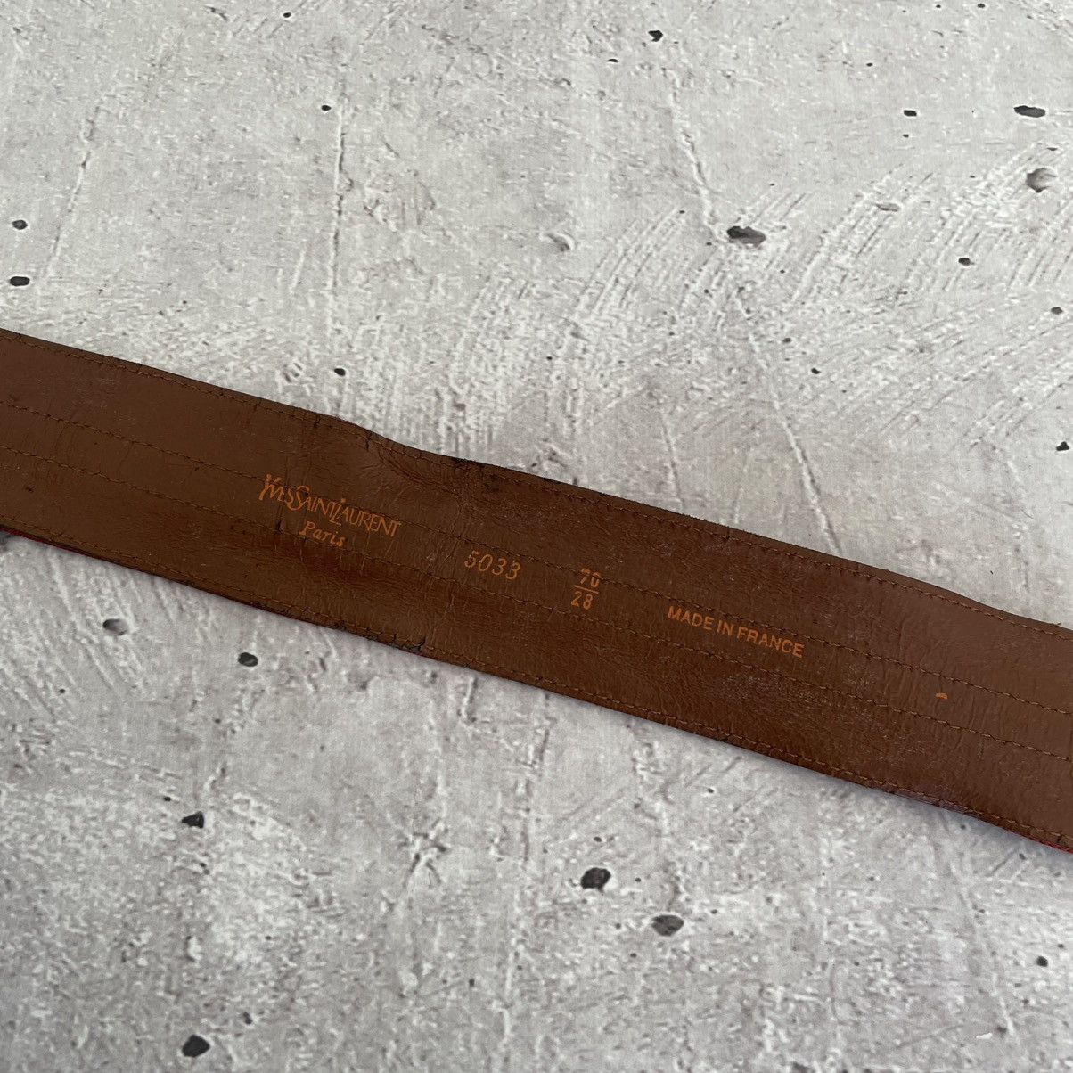 Yves Saint Laurent Archive 89’s Yves Saint Laurent YSL Leather Belt RARE Size ONE SIZE - 8 Thumbnail