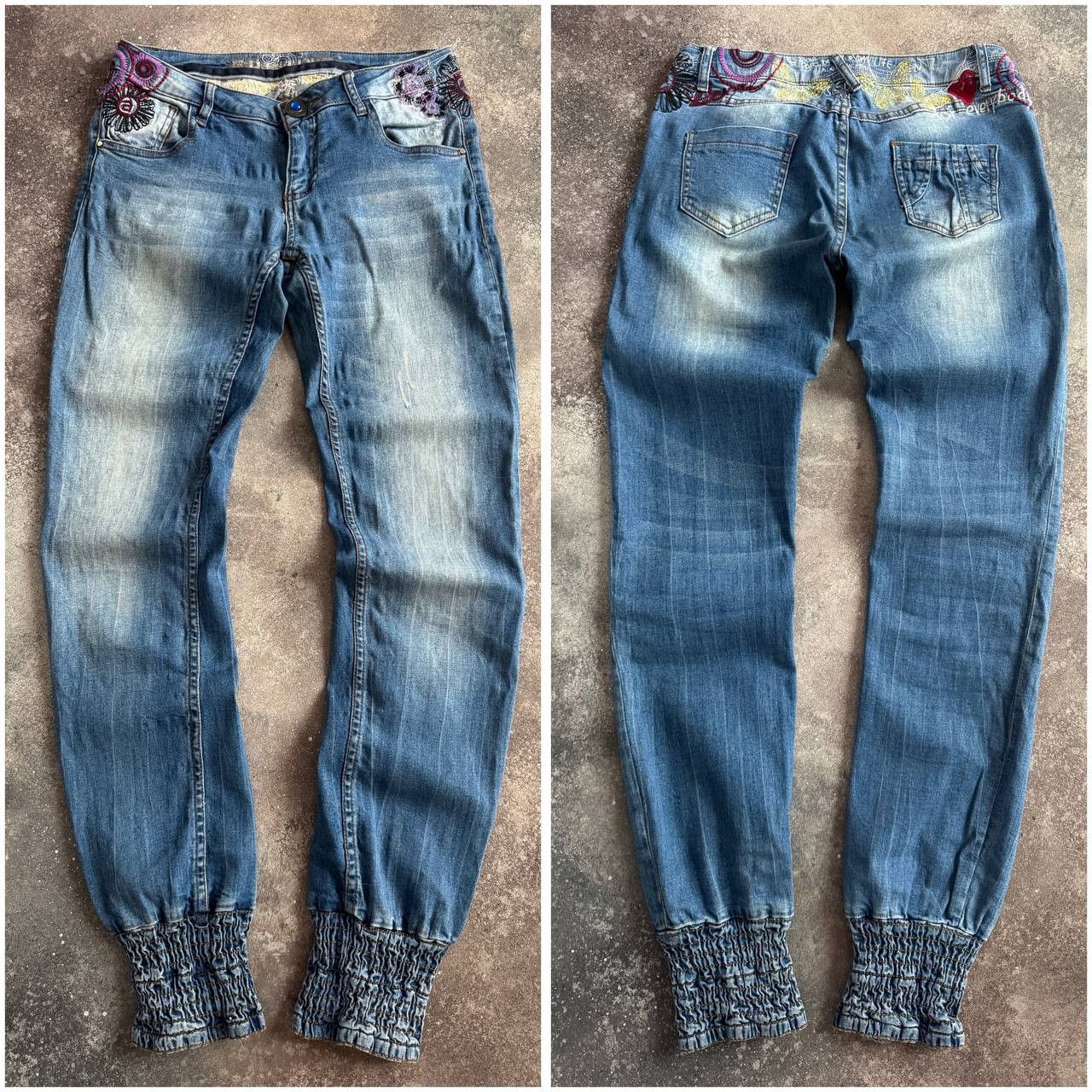 Desigual × Japanese Brand × Vintage Y2K Desigual Vintage Amazing Skinny Cuffed Jeans Size 27" / US 4 / IT 40 - 9 Thumbnail