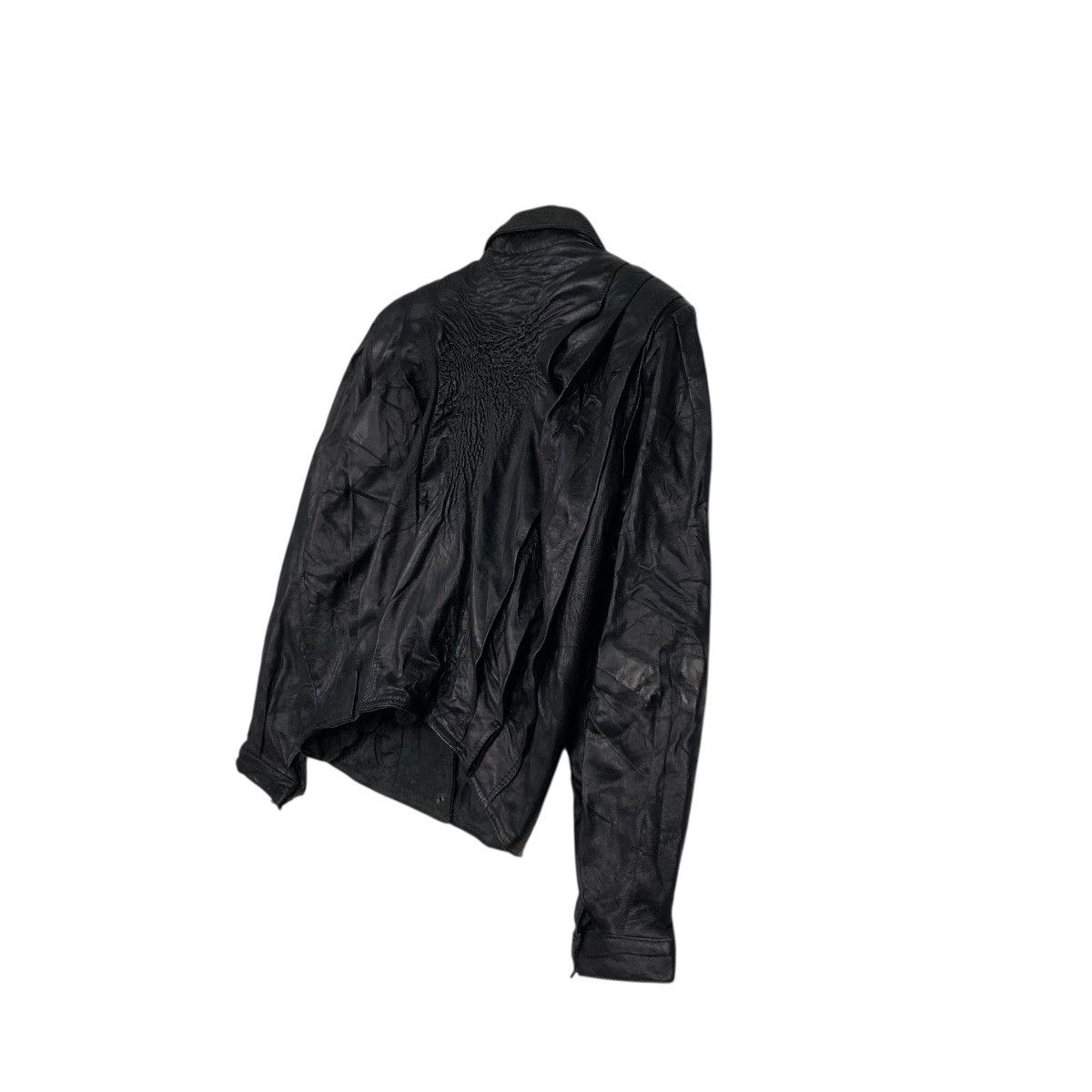 Vera Pelle 🔥VINTAGE CROPPED BIKER LEATHER JACKET AMICA VERA PELLE Size US M / EU 48-50 / 2 - 12 Thumbnail